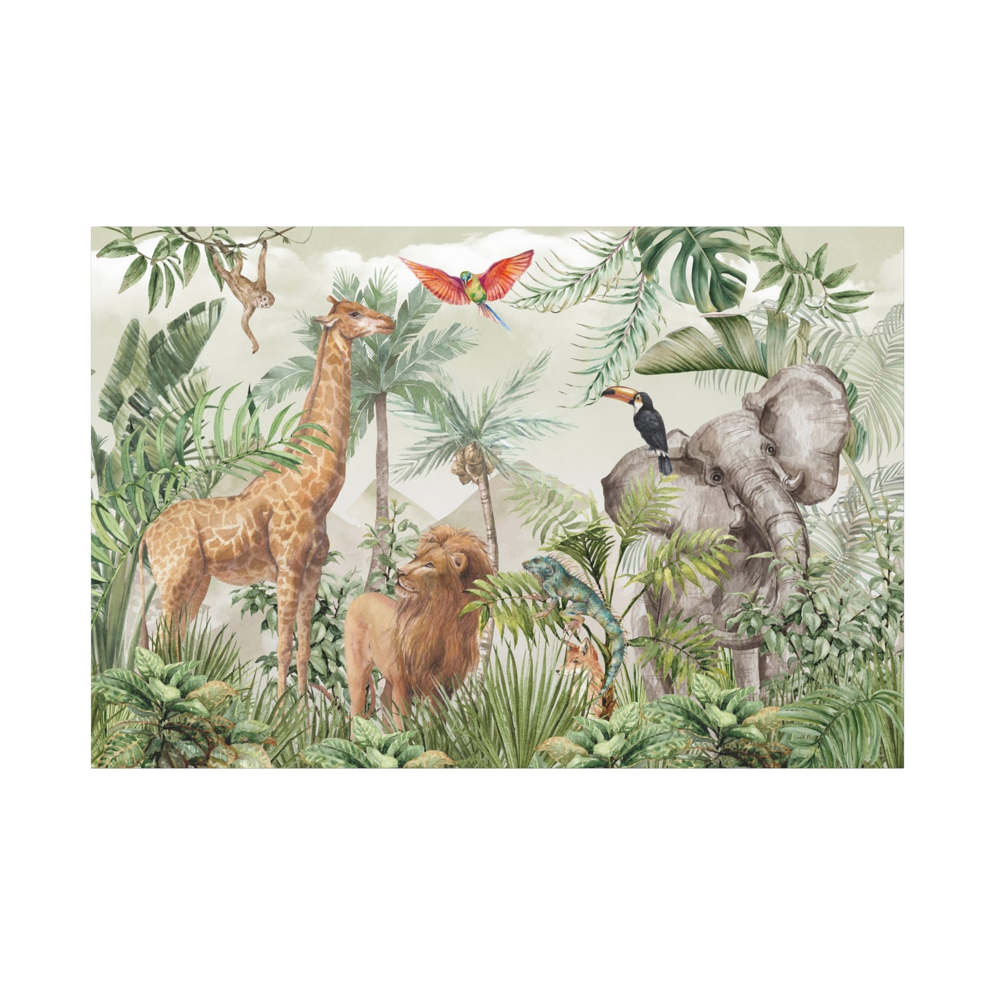 canvas-wall-art-jungle-safari-nursery-decor-safari-print-nursery-art-woodland-nursery-decoration-baby-nursery-safari-prints