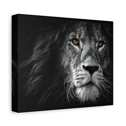canvas-print-lion-wall-art-black-and-white-living-room-decor-matte-stretched-lion-poster-jungle-animal-art-print-wildlife-saf