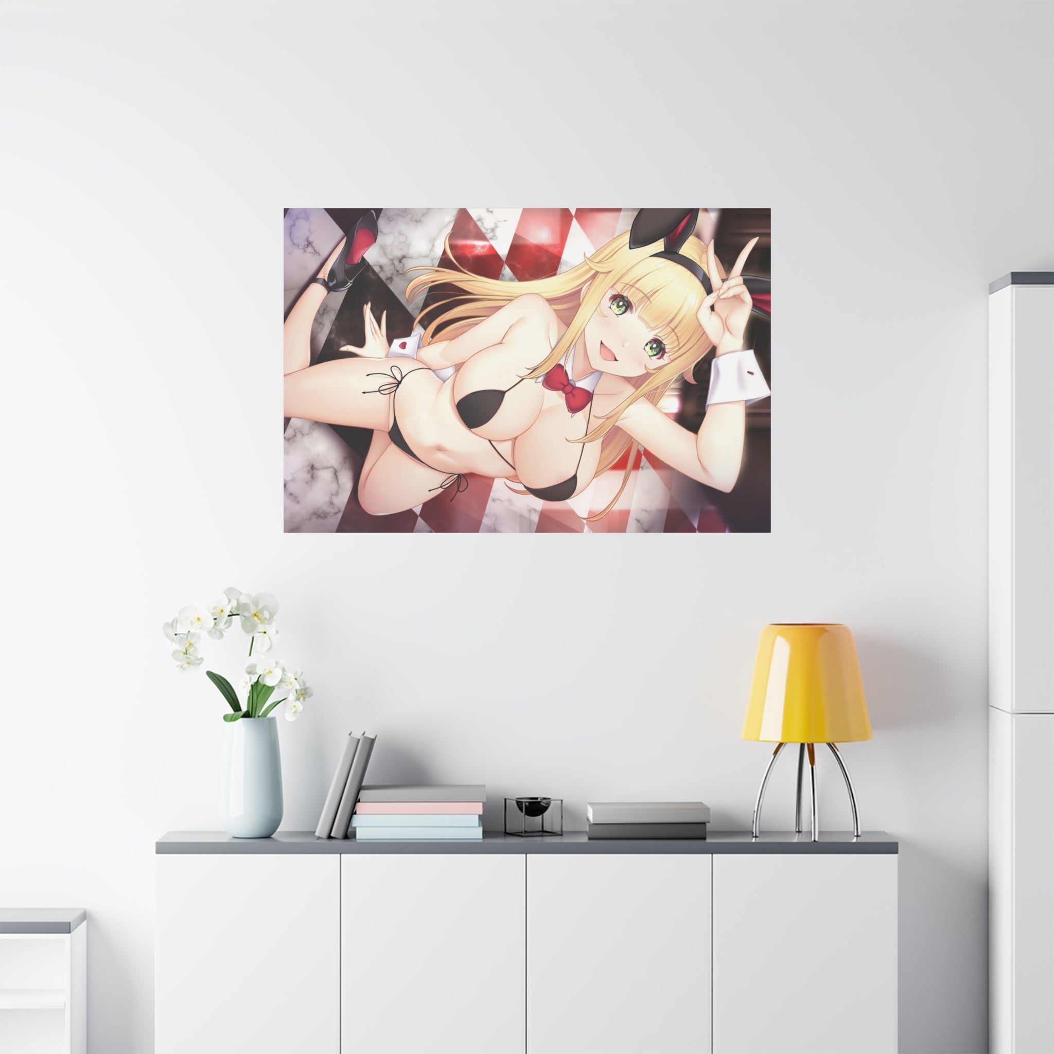 beautiful-sexy-anime-girl-canvas-print-bunny-girl-canvas-wall-art-anime-lover-home-decor-anime-girl-poster-canvas-wall-art