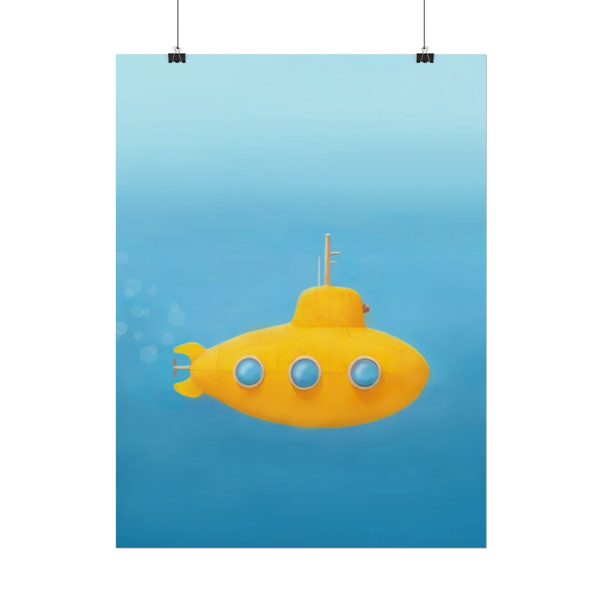 yellow-submarine-nursery-poster-art-fine-art-poster-wall-art-submarine-print-yellow-nursery-decor-gender-neutral-nursery
