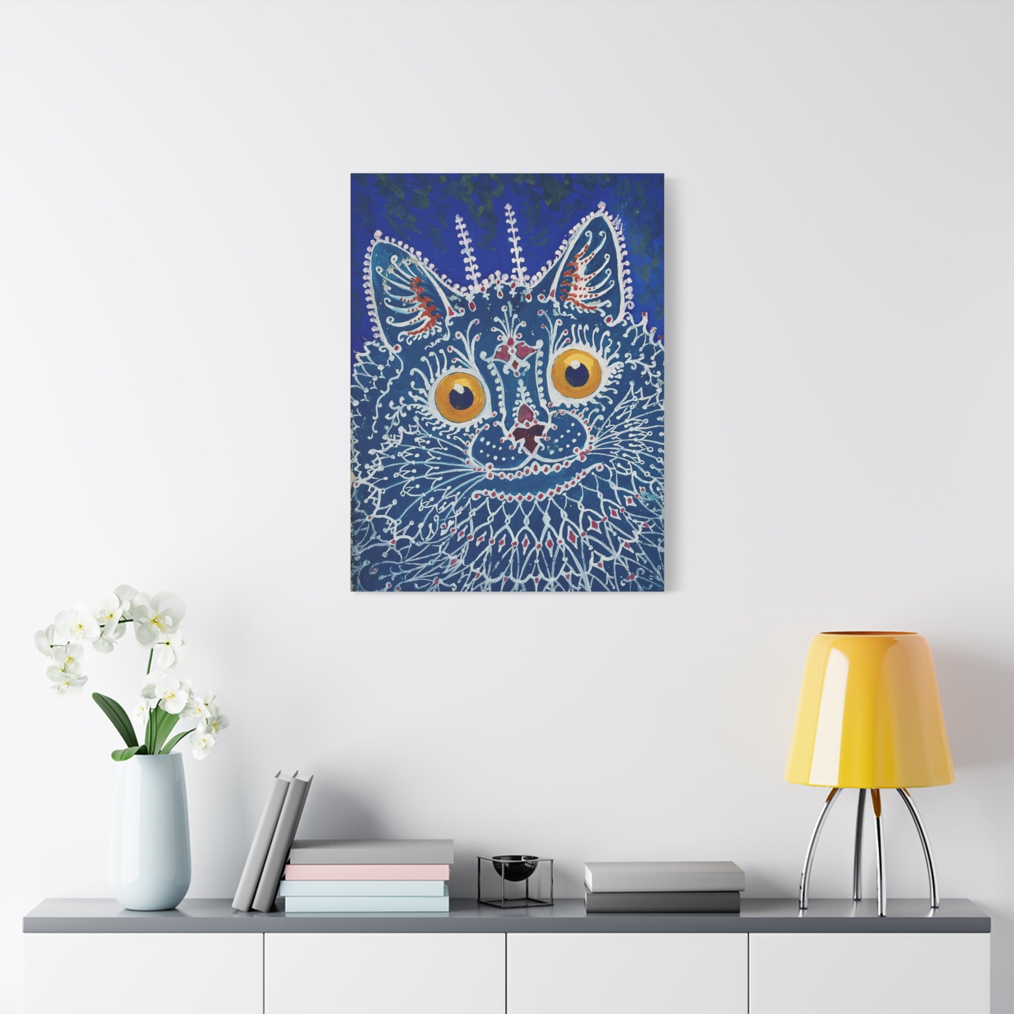 canvas-print-louis-wain-cat-gothic-style-gouache-art-large-wall-decor-matte-stretched-home-office-decoration-unique-cat-print
