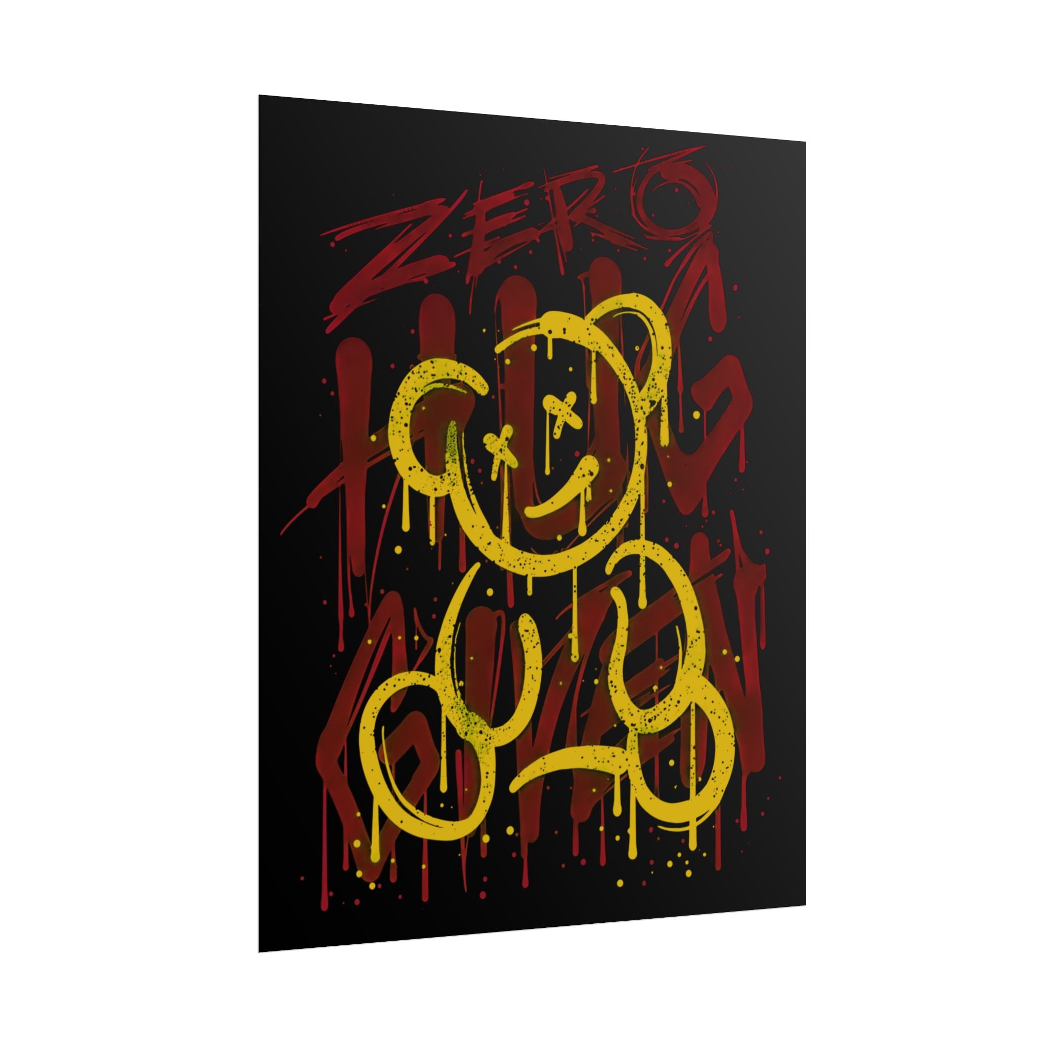 zero-hug-given-poster-print-teddy-bear-print-graffiti-wall-art-fun-wall-art-moody-wall-art-emotional-wall-decor
