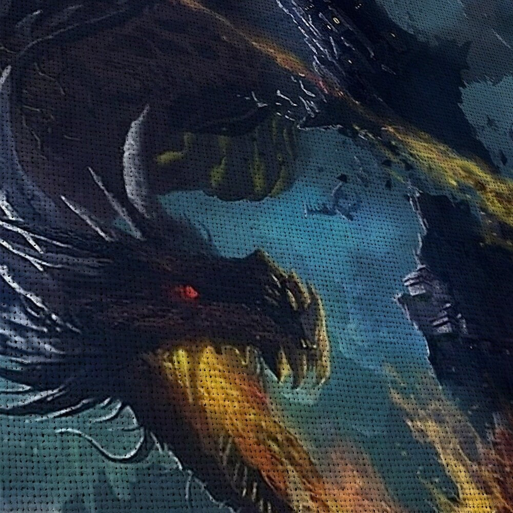 dragon-fire-fantasy-dragon-age-5-piece-canvas-wall-art-dragon-canvas-art-extra-large-wall-art-dragon-poster-5-piece-5-panel-8