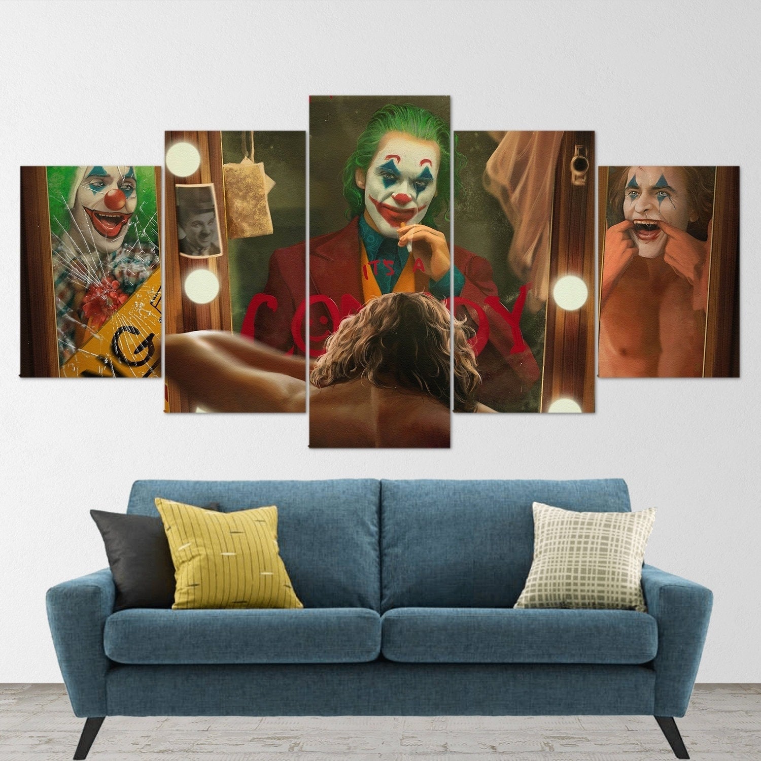 joker-2019-joker-movie-5-piece-canvas-wall-art-joaquin-phoenix-extra-large-wall-art-joker-poster-joker-5-piece-joker-5-panel-