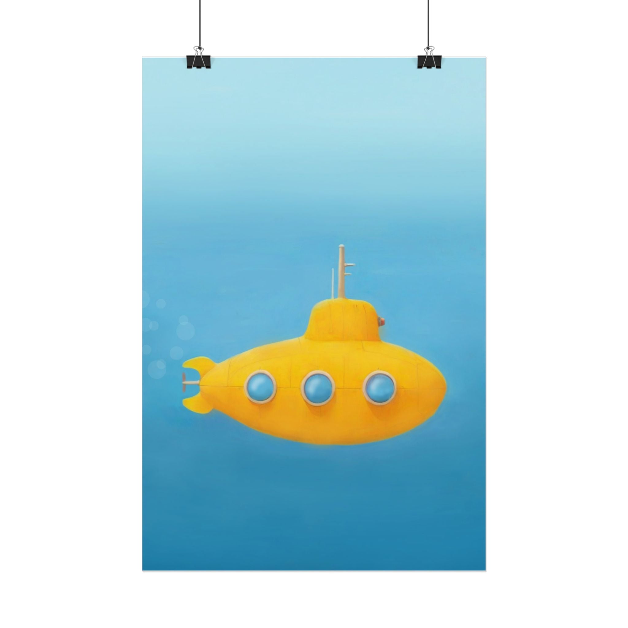 yellow-submarine-nursery-poster-art-fine-art-poster-wall-art-submarine-print-yellow-nursery-decor-gender-neutral-nursery