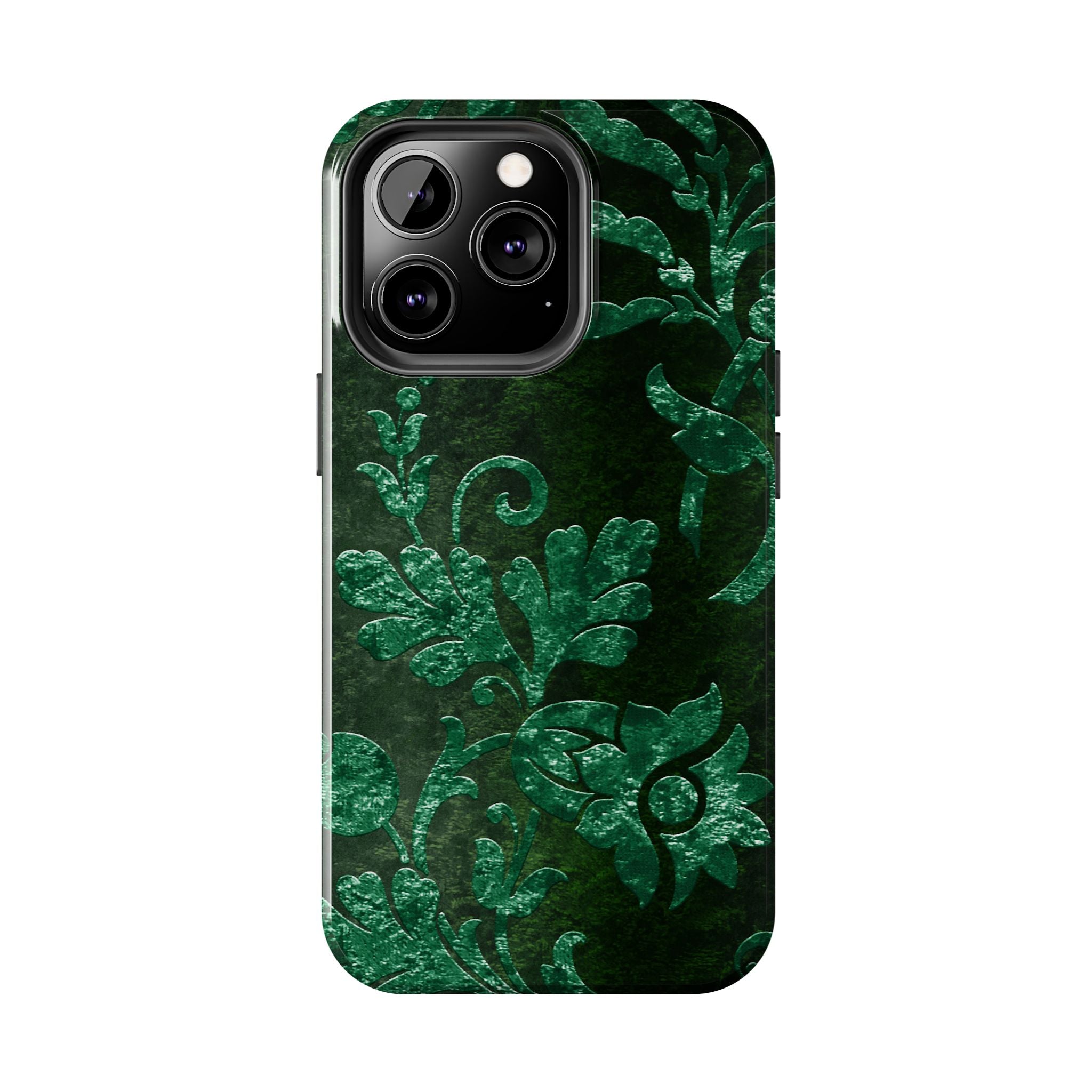embossed-emerald-velvet-tough-phone-case-protective-iphone-cover-heavy-duty-phone-case-rugged-phone-case-durable-smartphone-c