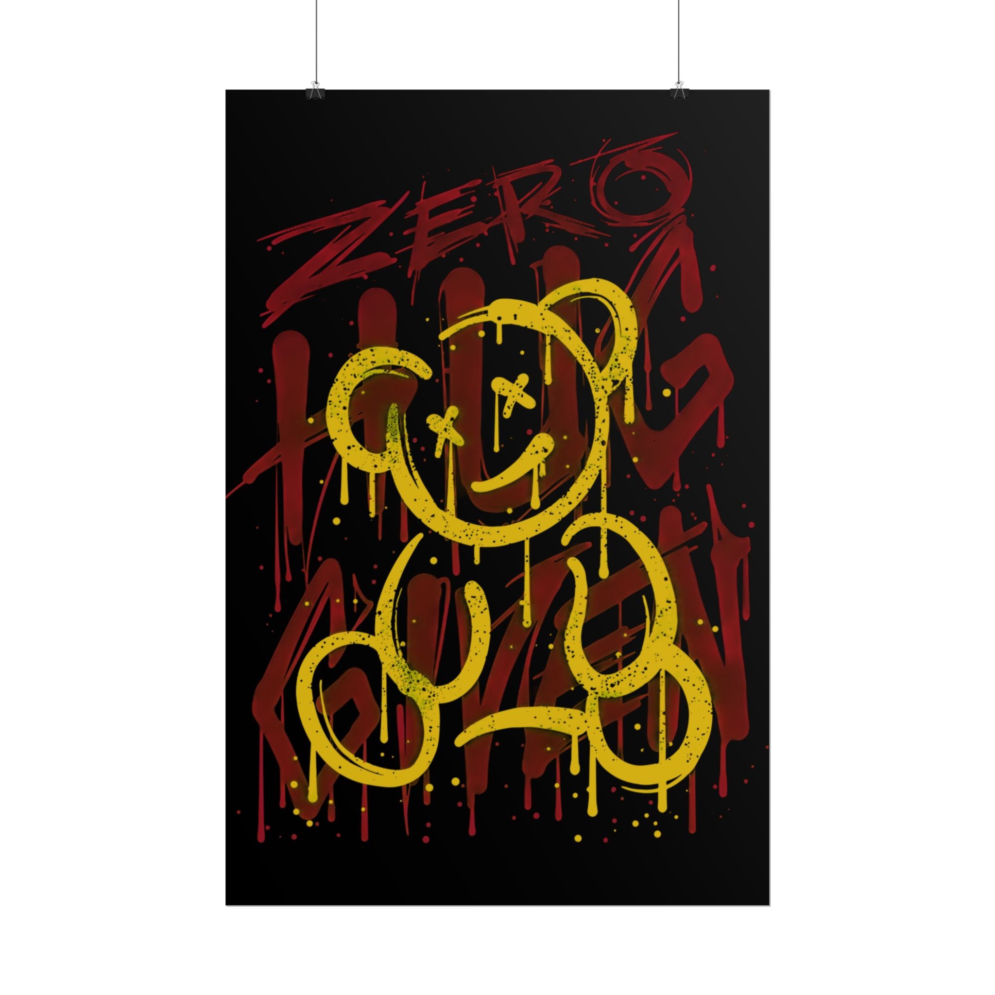 zero-hug-given-poster-print-teddy-bear-print-graffiti-wall-art-fun-wall-art-moody-wall-art-emotional-wall-decor