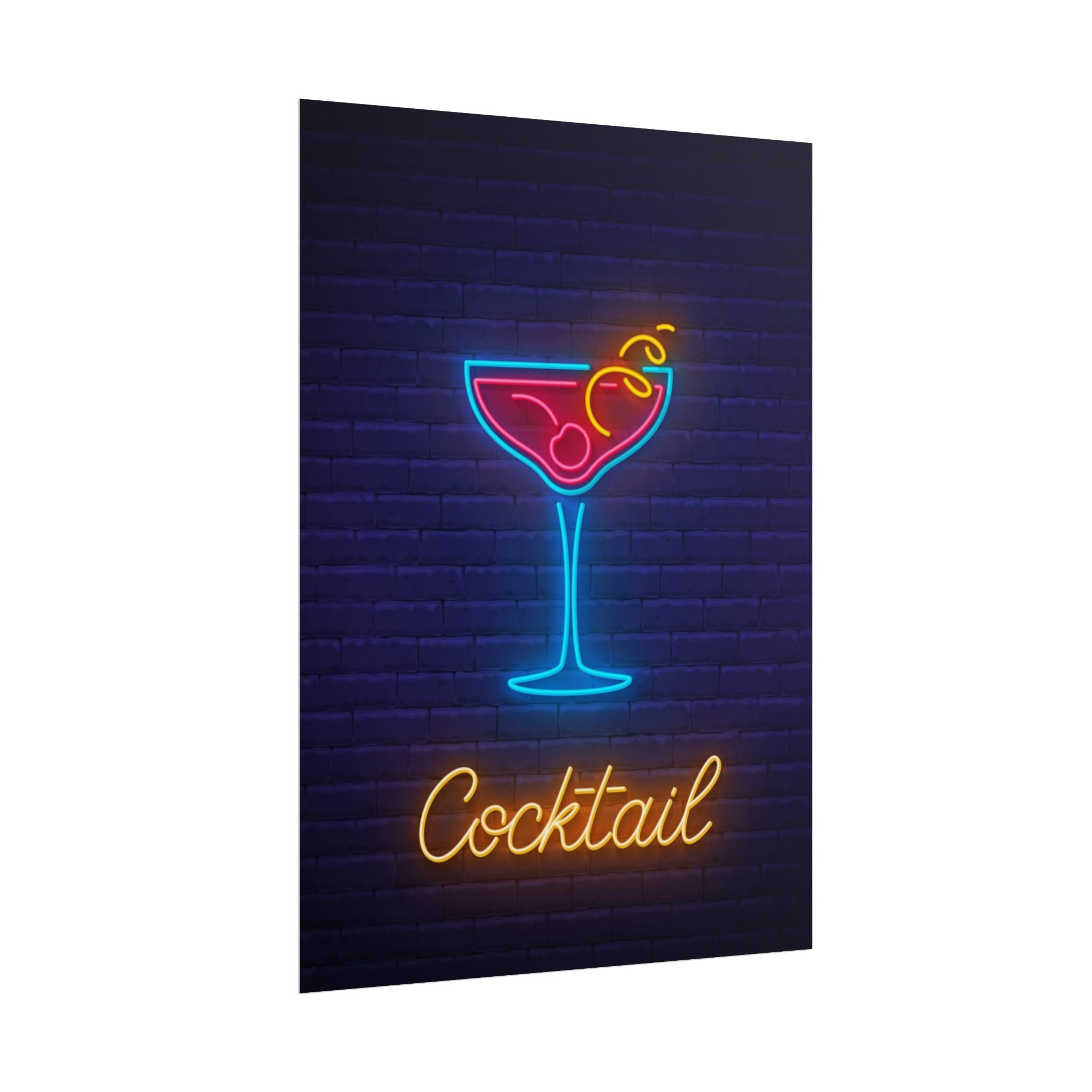 cocktail-neon-martini-poster-wall-art-decor-large-poster-artwork-cocktail-print-bar-decor-kitchen-wall-art