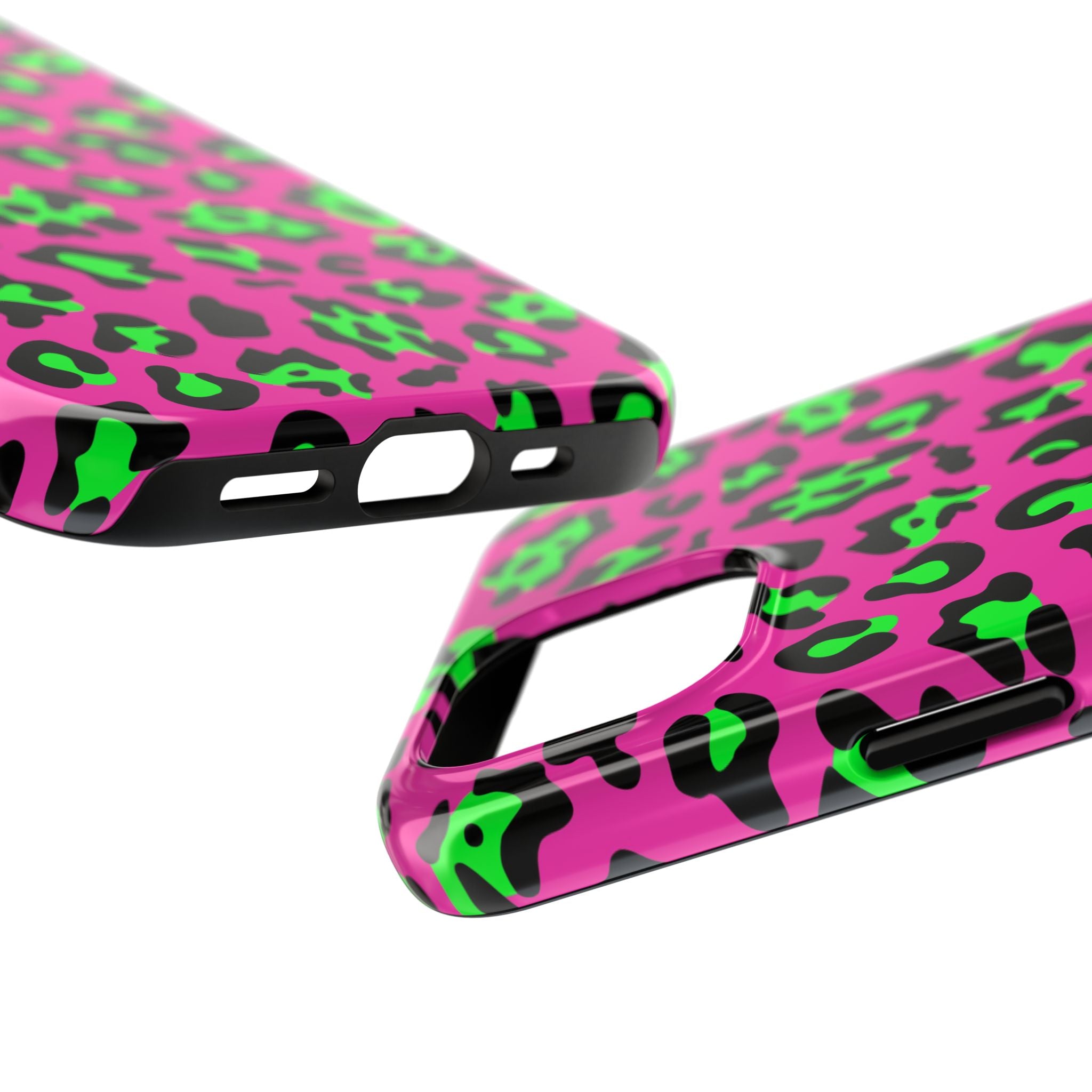 neon-green-pink-leopard-iphone-tough-case-stylish-phone-cover-protective-cellphone-case-trendy-smartphone-accessory-gift-for-