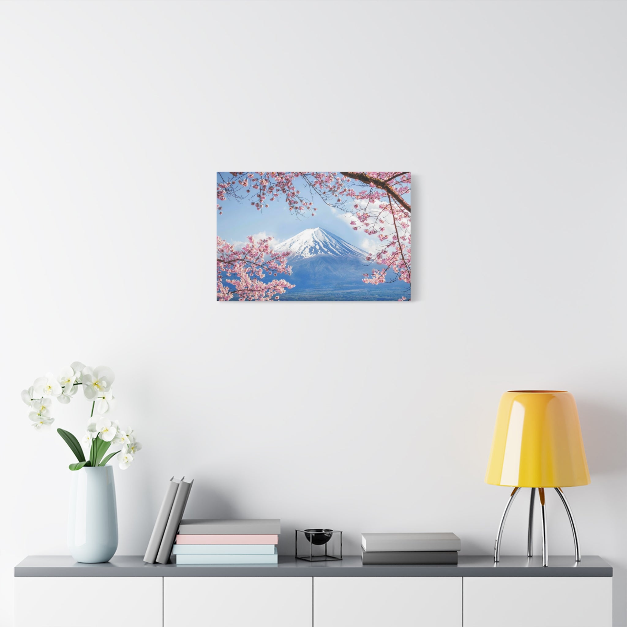 canvas-print-mount-fuji-cherry-blossom-wall-art-scenery-winter-sakura-flower-decor-stretched-matte-japanese-landscape-home-de