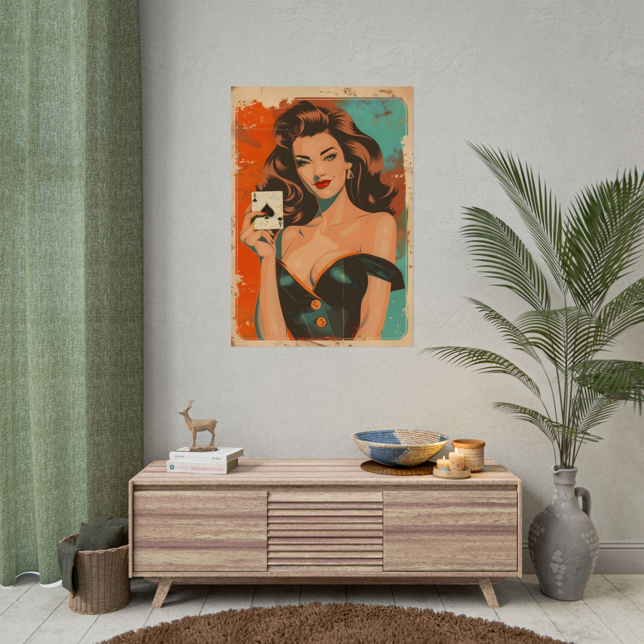 vintage-pin-up-girl-poster-print-ace-of-spades-playing-card-poster-wall-art-retro-pinup-poster-pin-up-illustration-wall-decor