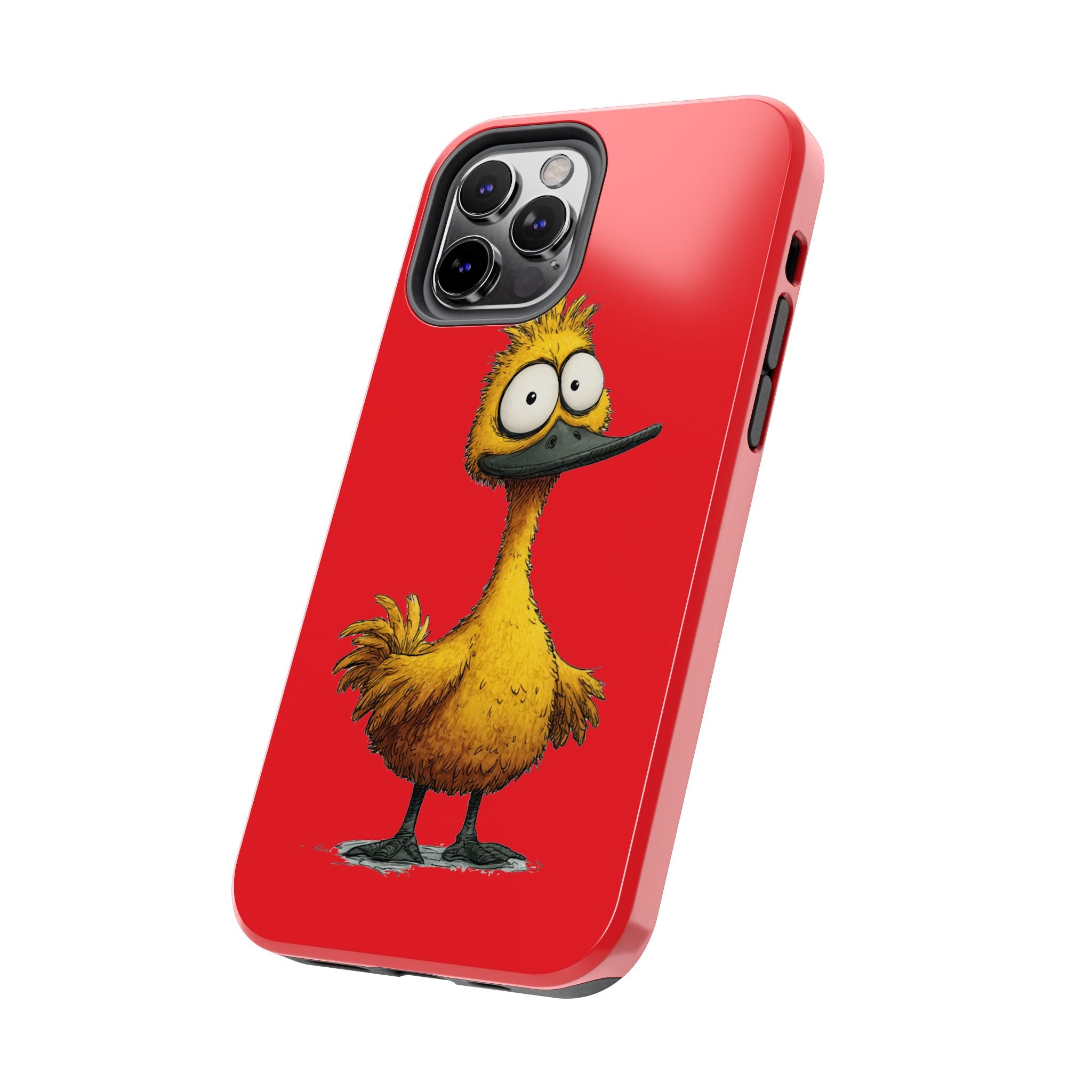 Quirky Funny Duck iPhone Tough Case - Kawaii Animal Phone Cover - Protective Phone Cover - Yellow iPhone Case