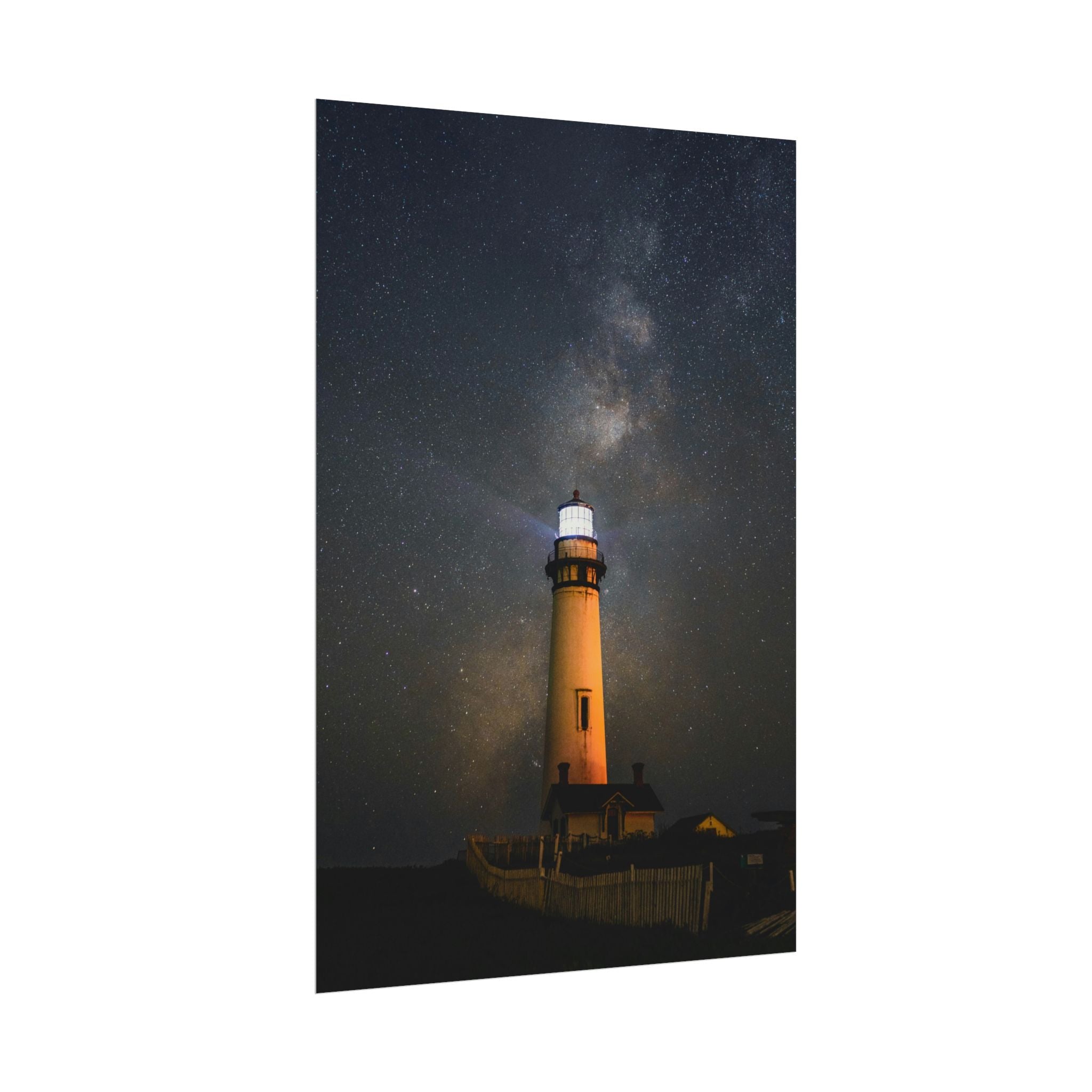 lighthouse-on-rock-poster-print-coastal-wall-art-nautical-decor-beach-house-decoration-seaside-wall