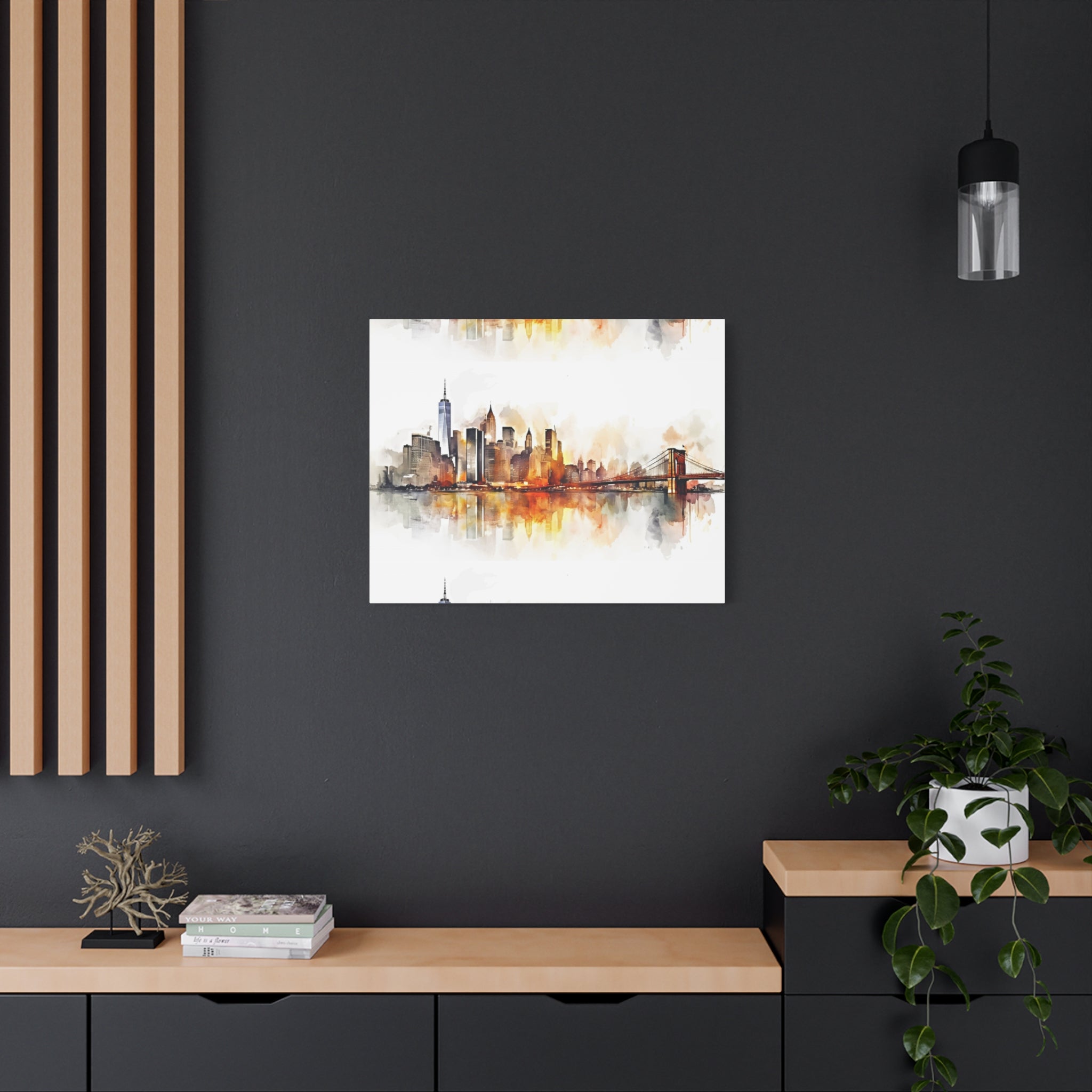 canvas-wall-art-print-watercolor-new-york-city-cityscape-home-decor-matte-stretched-alternative-nyc-wall-decor-urban-landscap