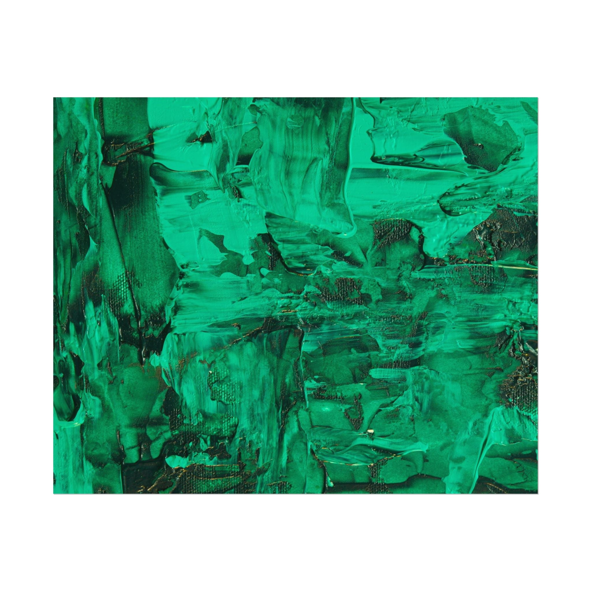 Abstract Green Poster Wall Art, Home Decor, Office Decor, Green Canvas Bedroom, Green Poster Print, Modern Art, Green Wall Decor