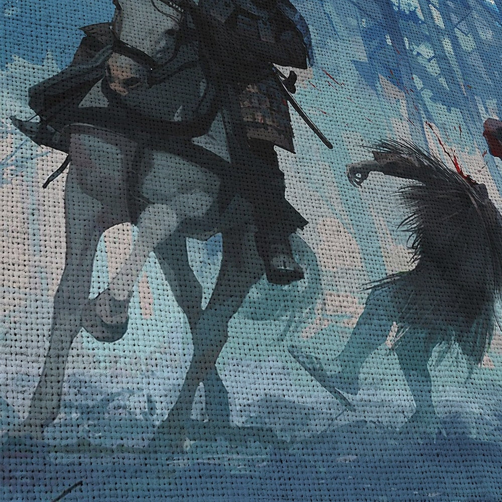 samurai-samurai-warrior-fantasy-katana-5-piece-canvas-wall-art-samurai-art-extra-large-wall-art-samurai-poster-5-piece-5-pane