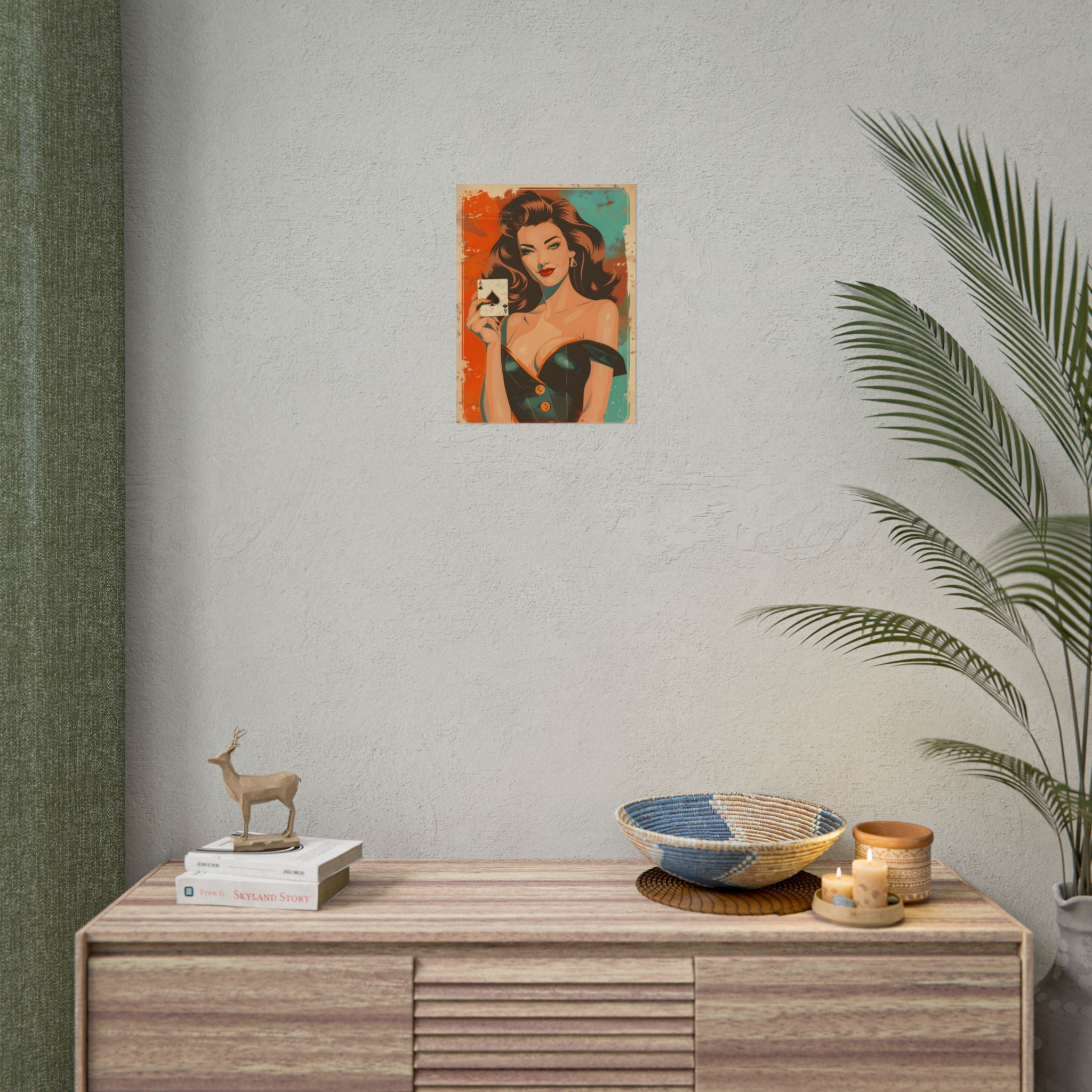 vintage-pin-up-girl-poster-print-ace-of-spades-playing-card-poster-wall-art-retro-pinup-poster-pin-up-illustration-wall-decor