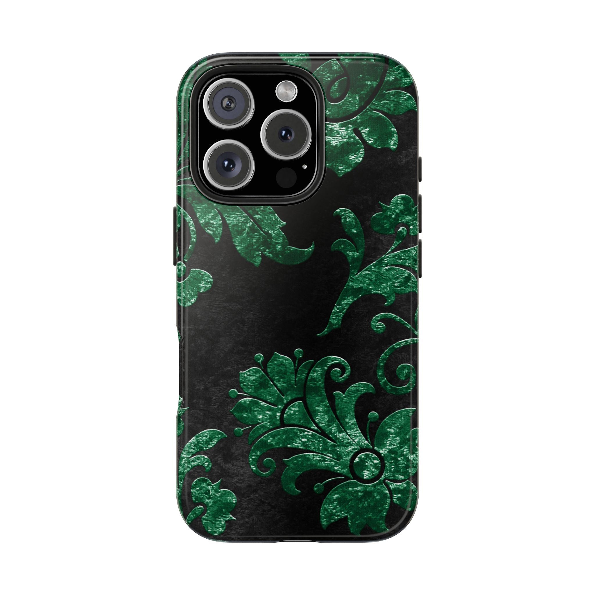 embossed-emerald-velvet-tough-iphone-case-protective-iphone-cover-heavy-duty-iphone-case-rugged-phone-case-durable-smartphone