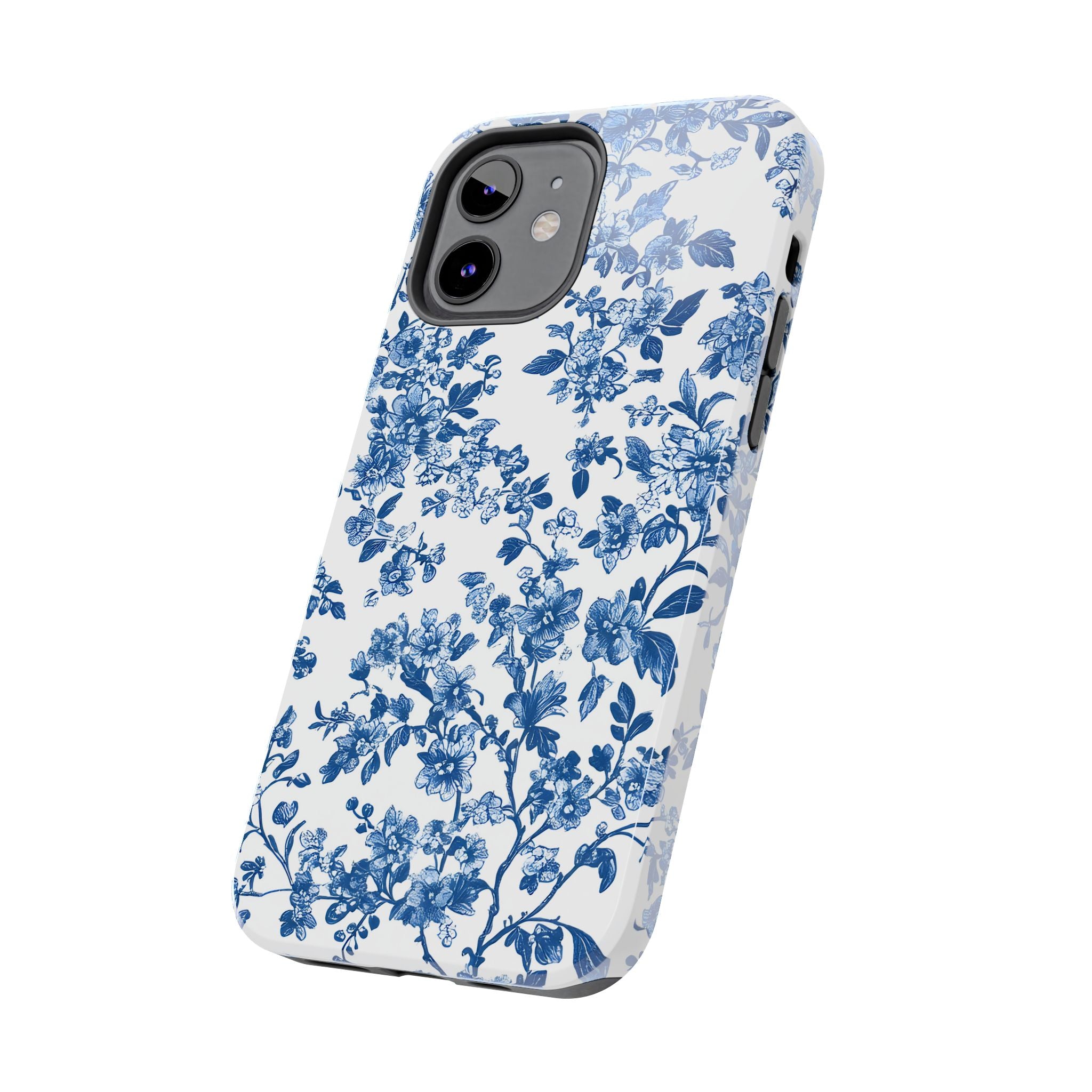 french-toile-floral-tough-iphone-case-blue-iphone-cover-protective-iphone-case-hard-shell-iphone-case-vintage-design-phone-ca