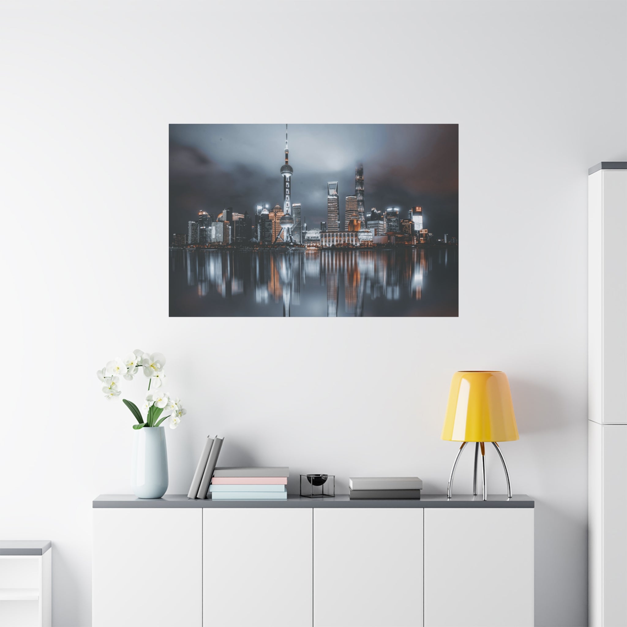 canvas-wall-art-shanghai-cityscape-matte-stretched-1-25-in-home-decor-wall-decor-living-room-art-gift-for-travelers-urban-art