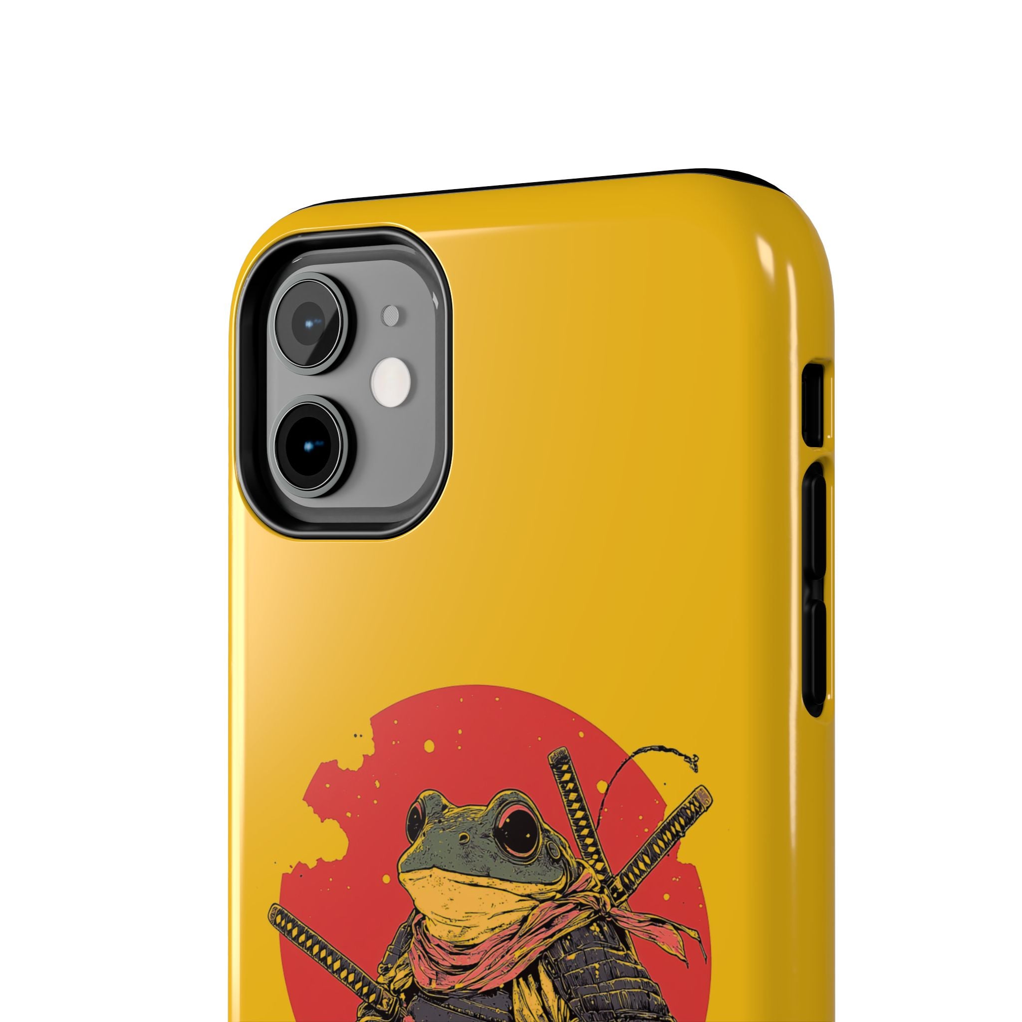 retro-vintage-ninja-frog-iphone-tough-case-red-sun-japanese-samurai-frog-design-ninja-warrior-yellow-iphone-hard-cover