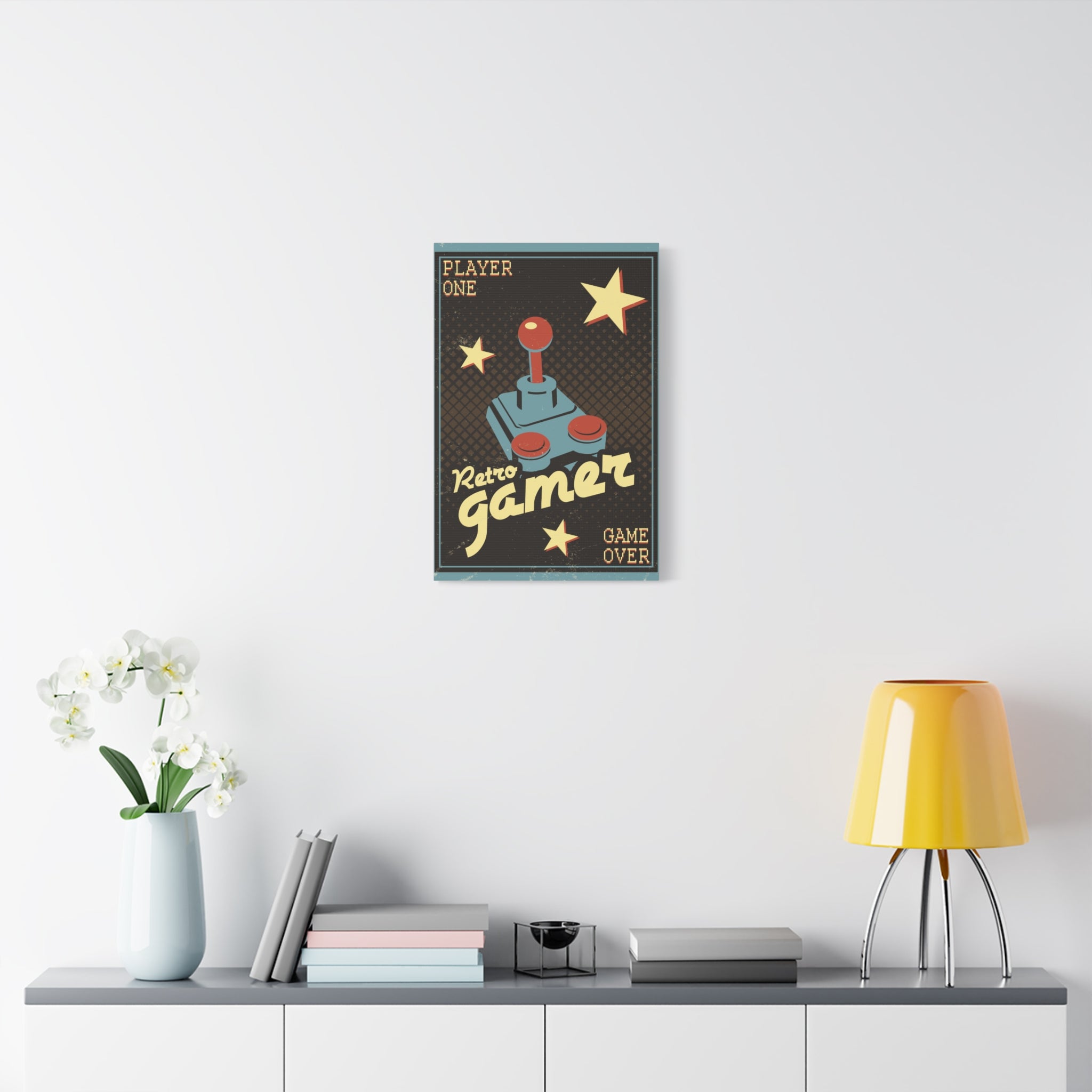 canvas-wall-art-retro-gamer-home-decor-game-over-matte-canvas-print-gaming-wall-decor-video-game-art-gamer-gift-vintage-art