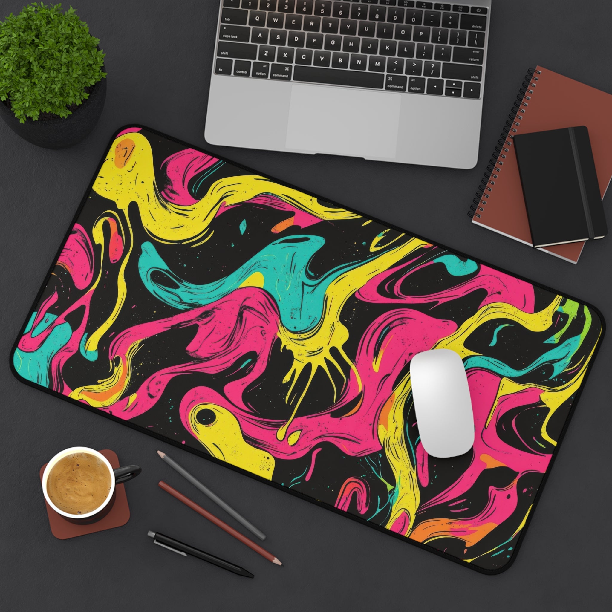 vibrant-multicolor-desk-pad-abstract-mouse-pad-colorful-desk-mat-rainbow-abstract-desk-mat-bright-mousepad