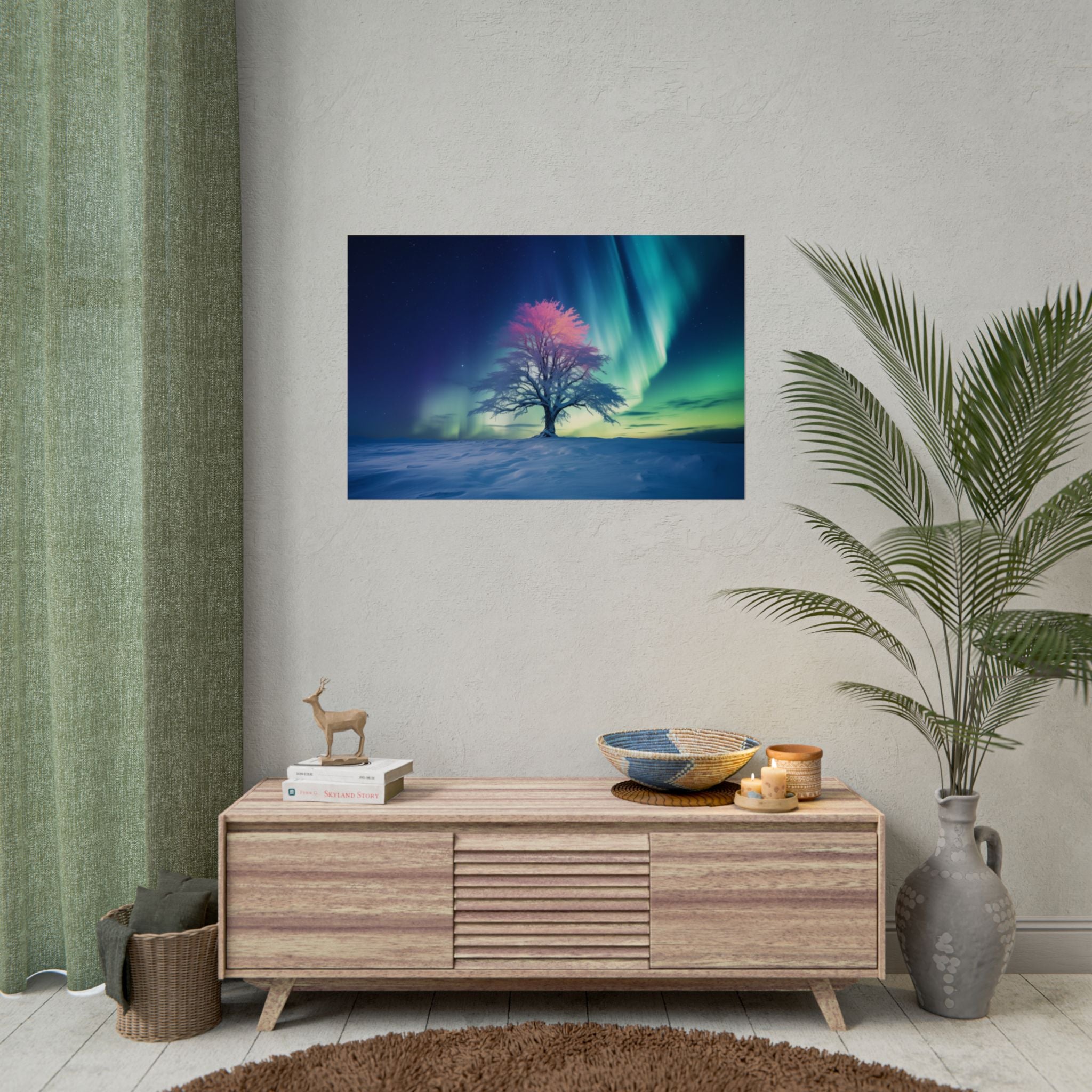 aurora-borealis-poster-wall-decor-scenery-northern-lights-poster-print-home-decor-starry-night-picture-housewarming-gifts-wal