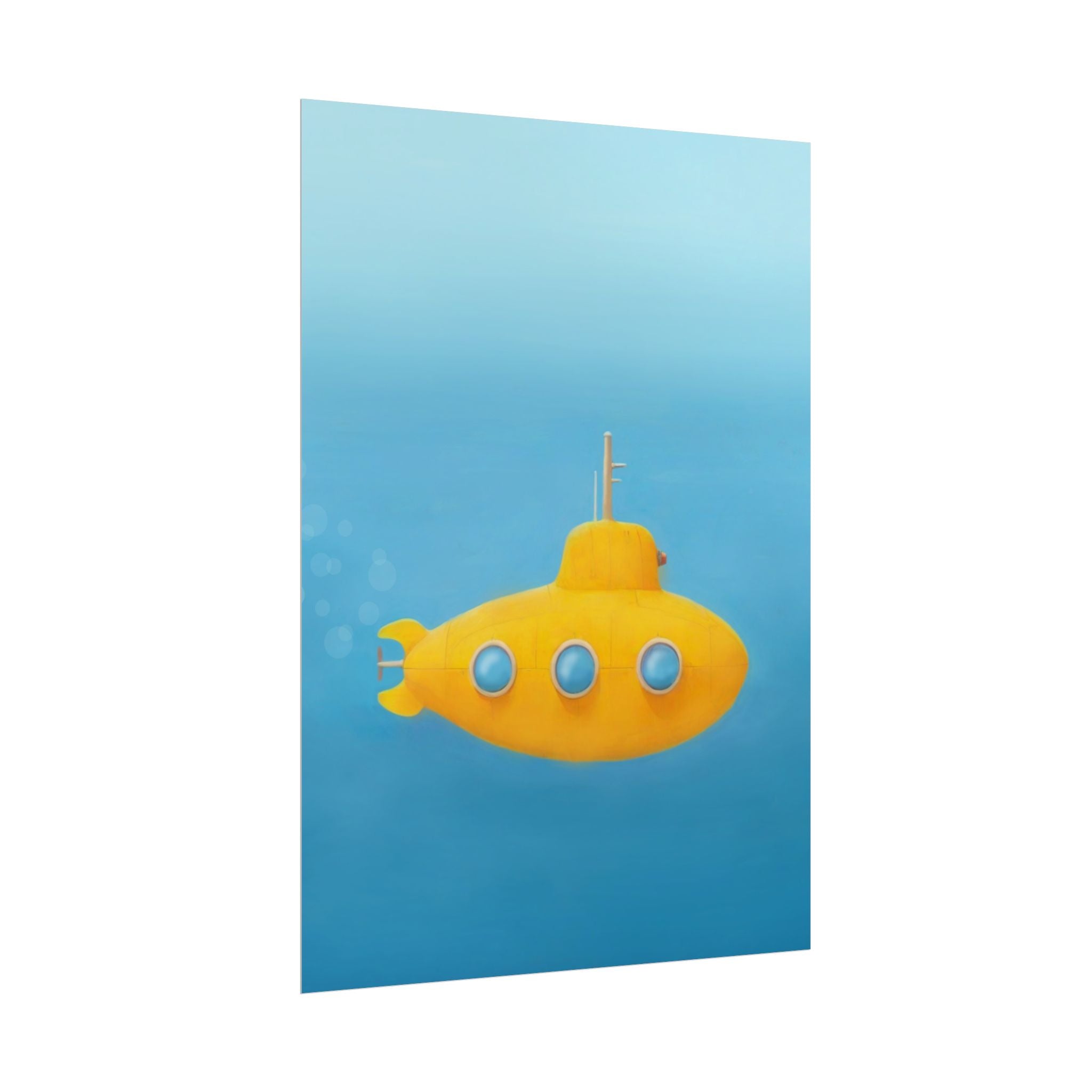yellow-submarine-nursery-poster-art-fine-art-poster-wall-art-submarine-print-yellow-nursery-decor-gender-neutral-nursery