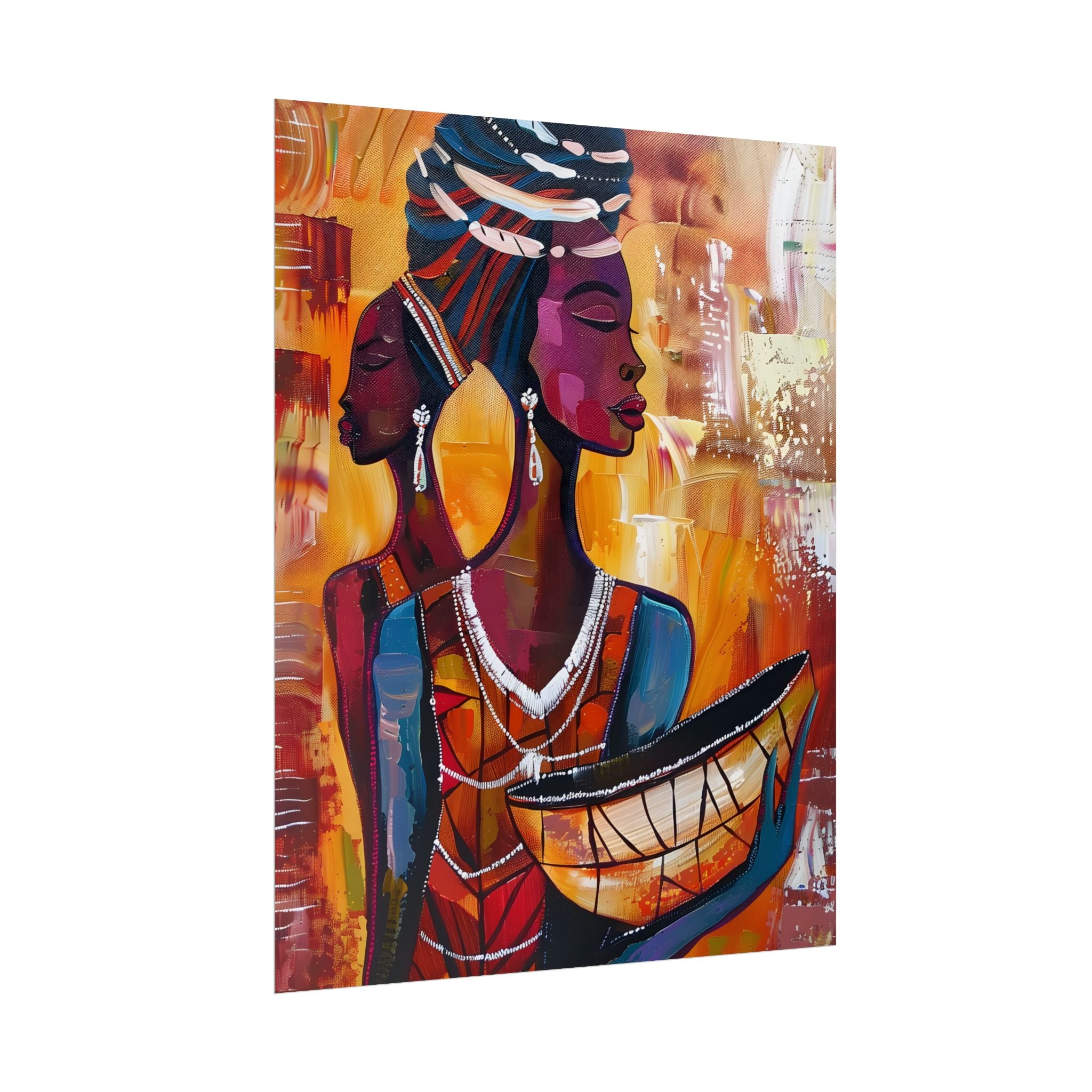 traditional-african-woman-poster-print-african-portrait-afrocentric-home-wall-decor-tribal-art-african-american-art-ethnic-wa