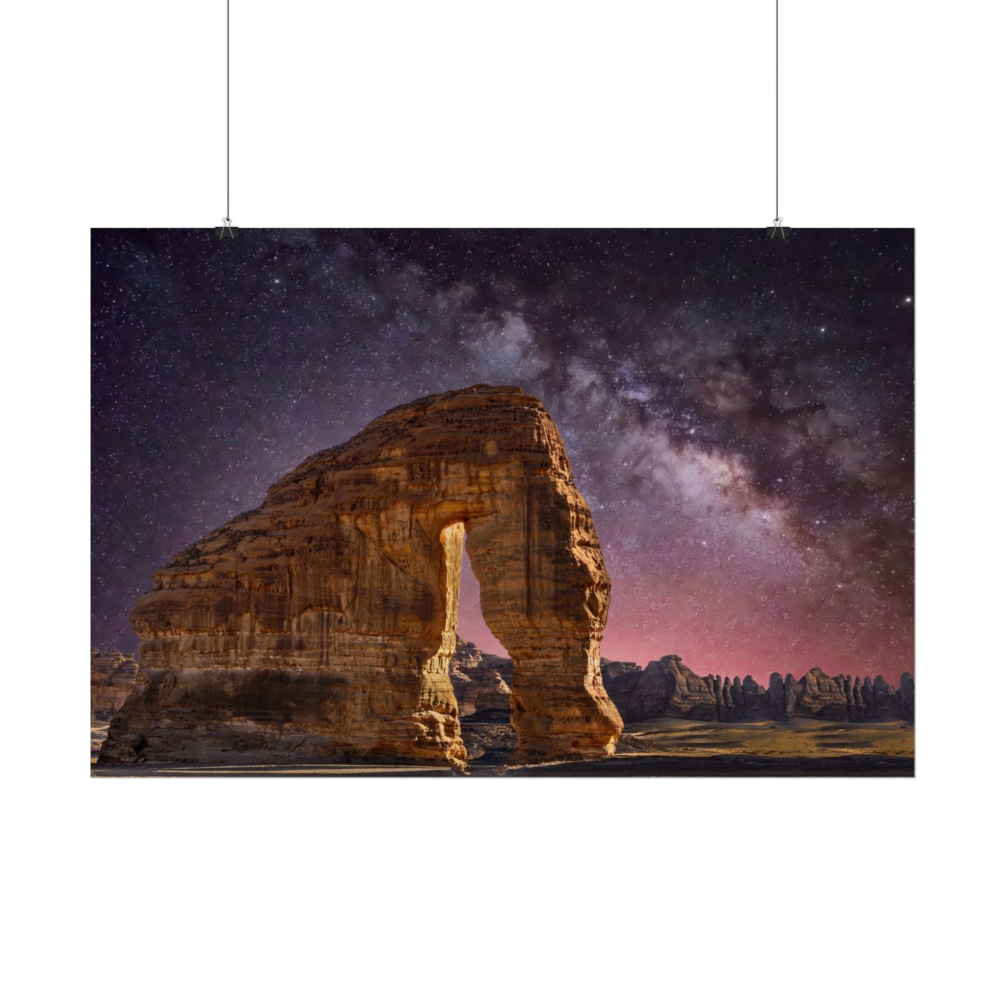 desert-landscape-poster-print-milky-way-poster-wall-art-milky-way-decor-artwork-unique-home-decor-starry-night-picture