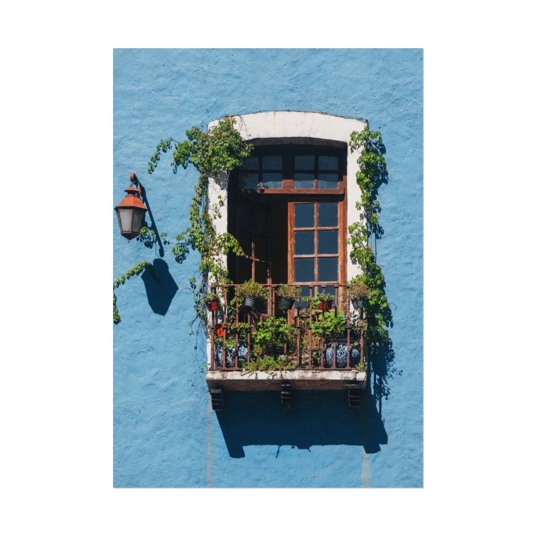 Rolled Posters, Mexican Balcony Home Decor Wall Art Hanging, Living Room Housewarming Gift, Poster Wall Art