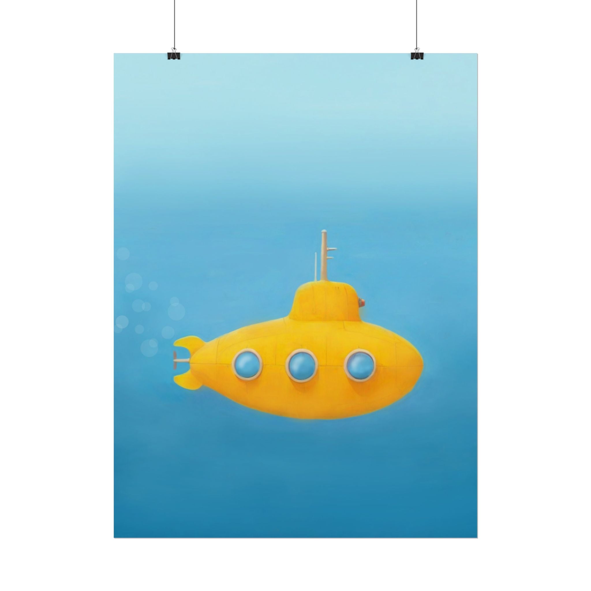 yellow-submarine-nursery-poster-art-fine-art-poster-wall-art-submarine-print-yellow-nursery-decor-gender-neutral-nursery
