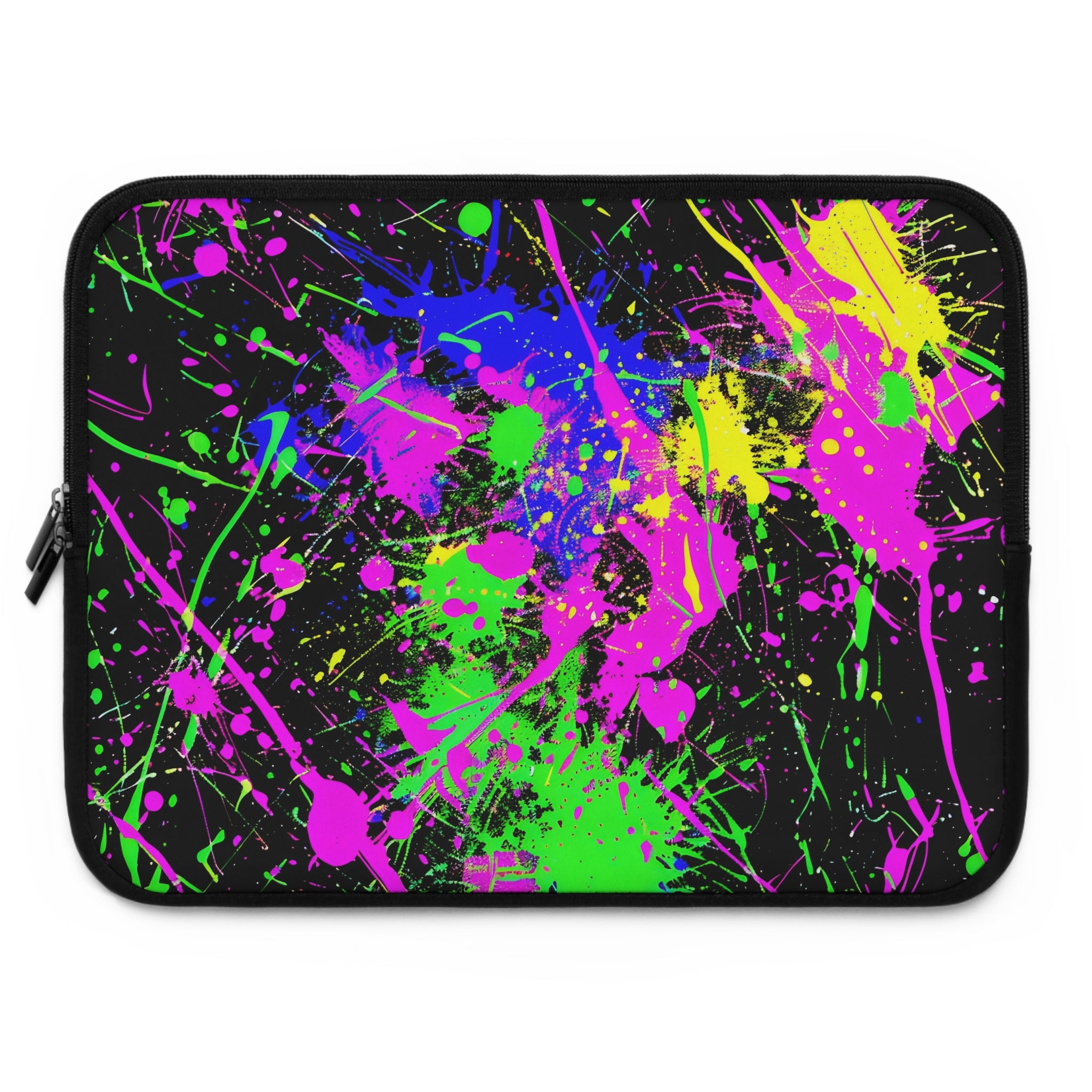 neon-abstract-paint-splatter-laptop-sleeve-green-macbook-air-sleeve-unique-tech-accessories-colorful-laptop-case-computer-cov