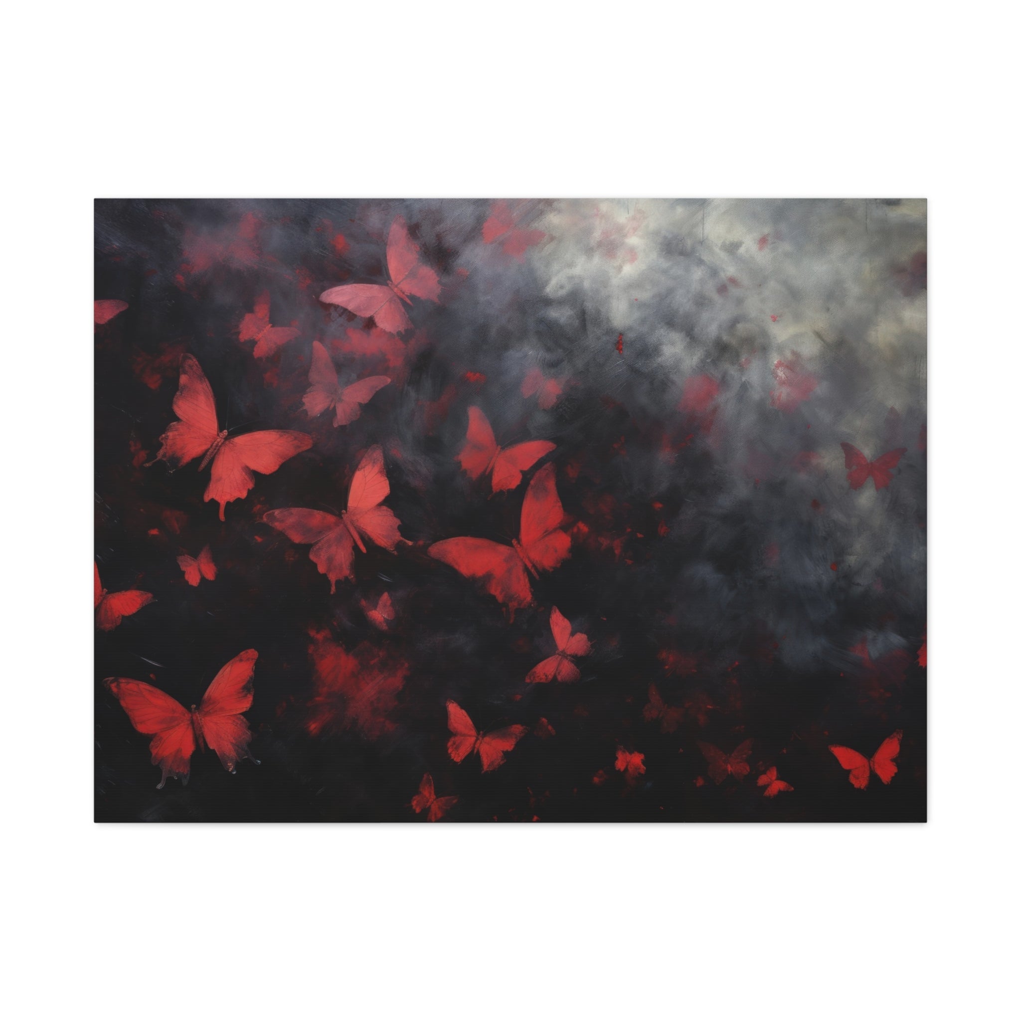 canvas-print-red-butterfly-brush-strokes-elegant-living-room-decor-housewarming-gift-canvas-wall-art-abstract-paintings
