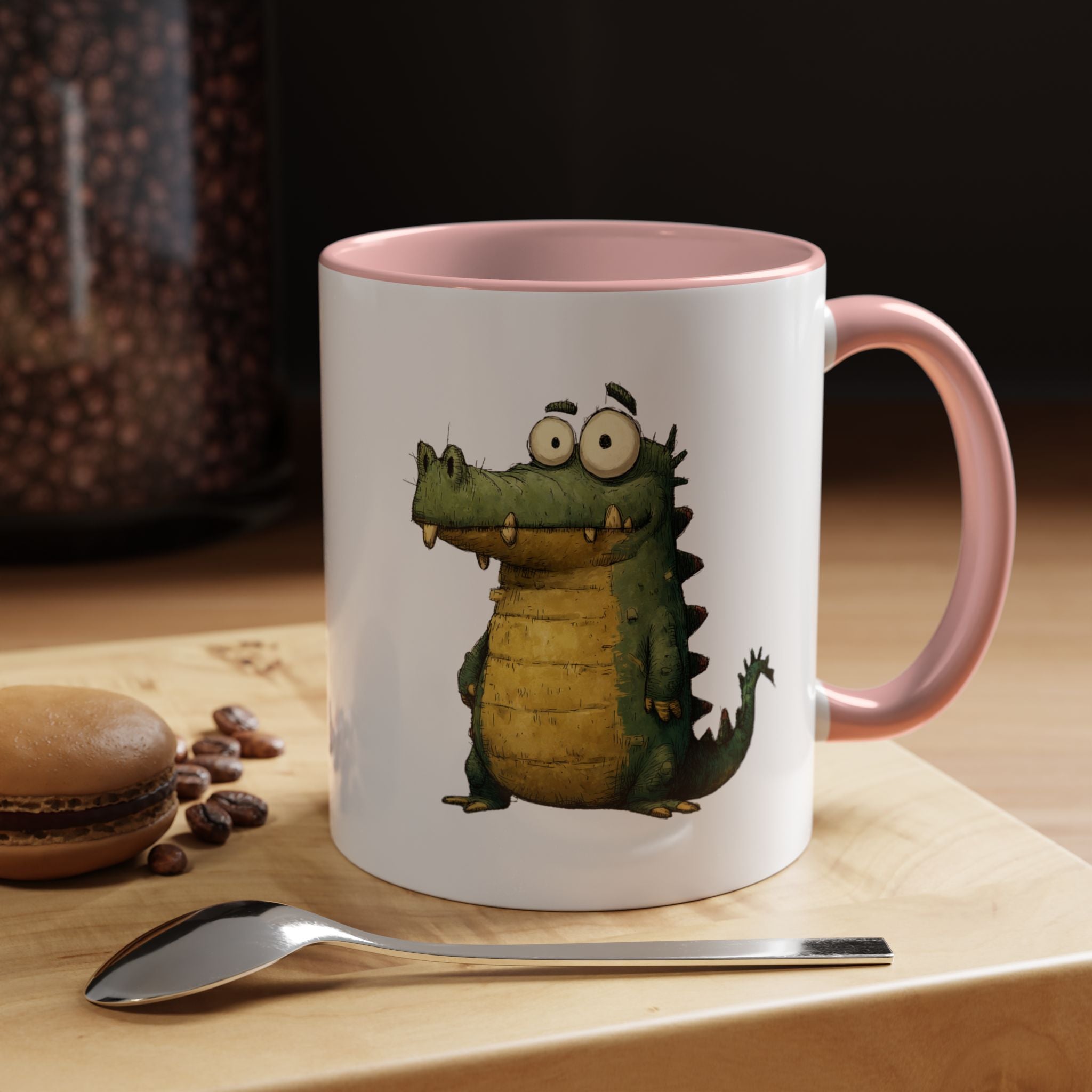 Funny Alligator Accent Coffee Mug | Cute Animal Mug for Nature Lovers, Ideal Gift for Birthdays, Holidays, Home Decor