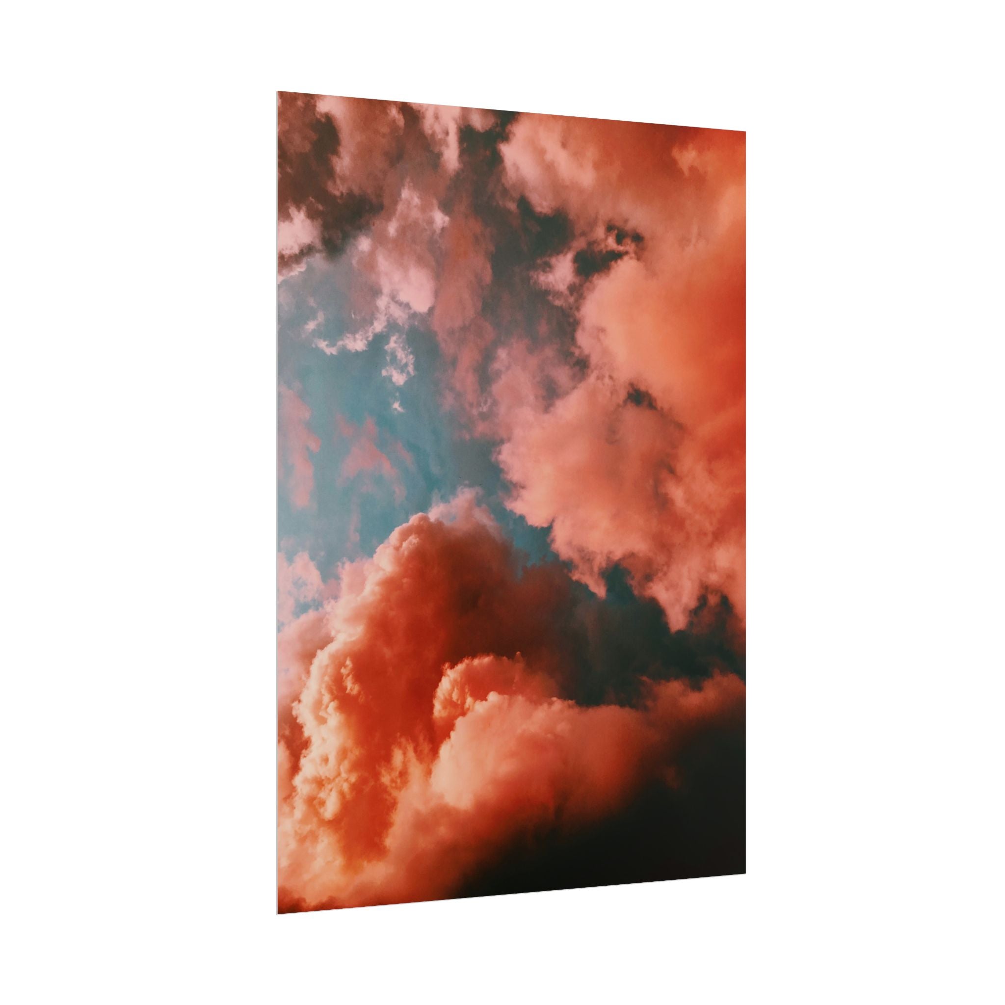 pinkish-cloud-sunset-poster-print-pink-wall-art-sunset-artwork-home-wall-decor-room-decoration-wall-hanging