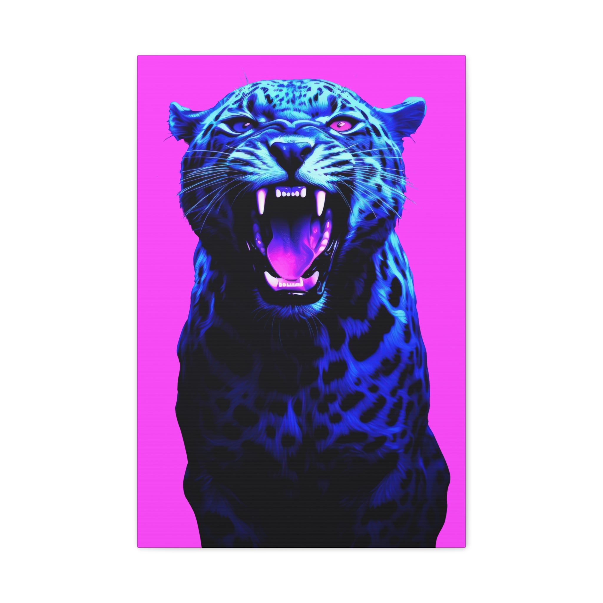 canvas-print-neon-leopard-wall-art-vaporwave-home-decor-stretched-matte-canvas-living-room-decor
