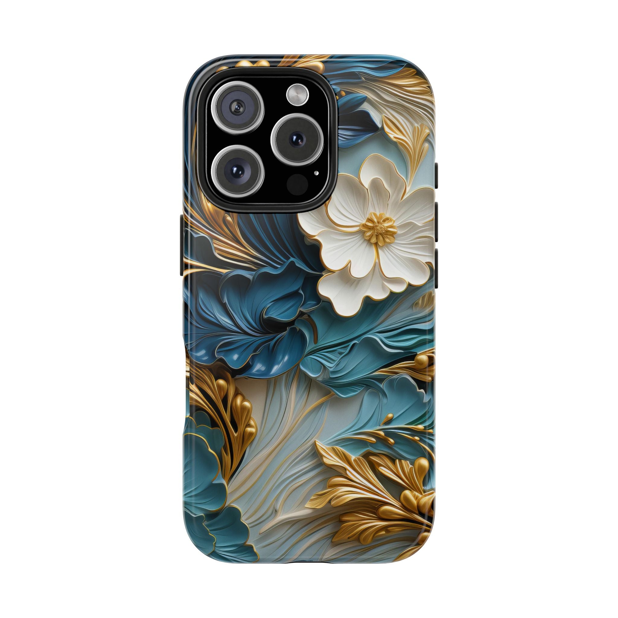 textured-art-nouveau-floral-tough-phone-case-cottagecore-iphone-case-unique-floral-phone-cover-vintage-style-iphone-case-prot
