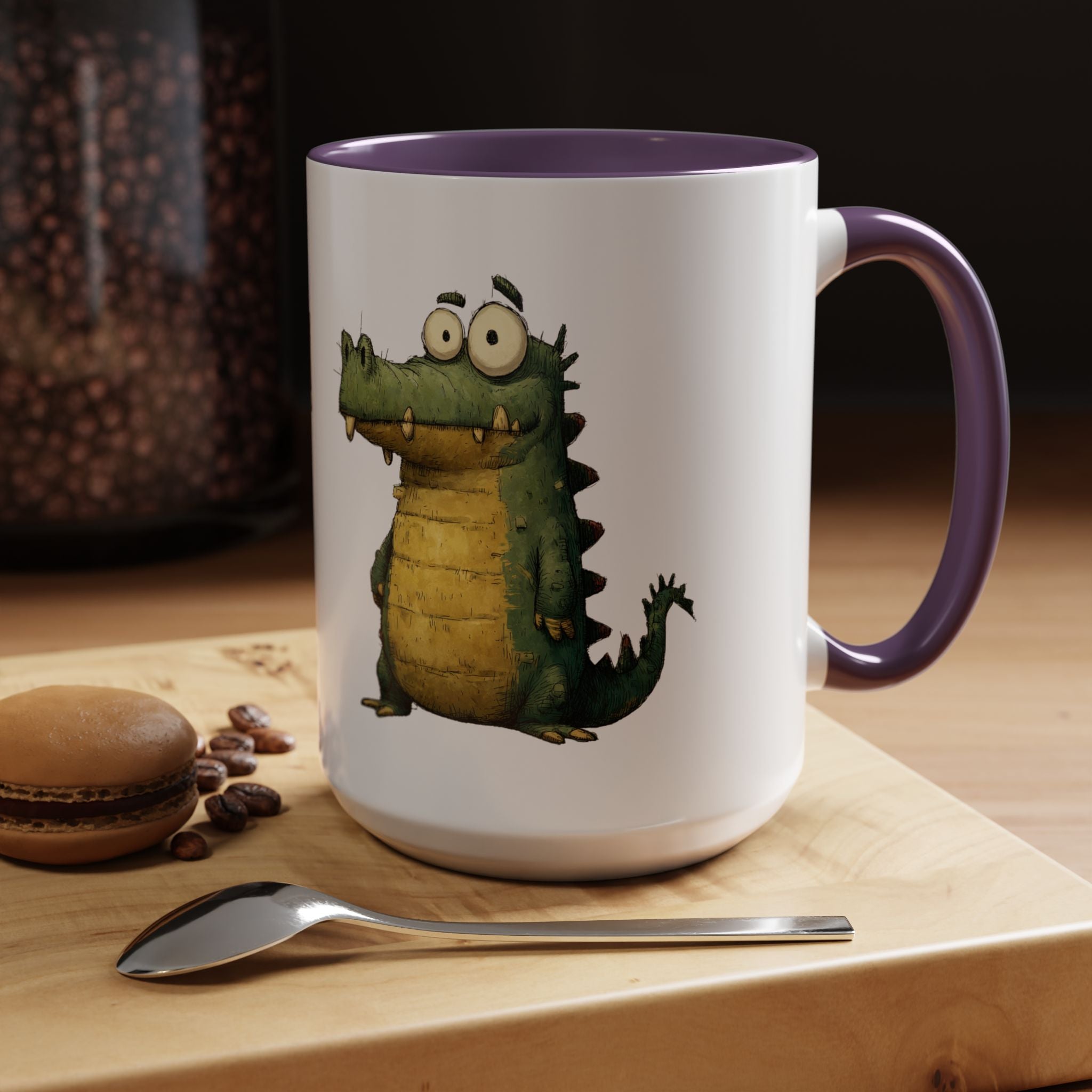 Funny Alligator Accent Coffee Mug | Cute Animal Mug for Nature Lovers, Ideal Gift for Birthdays, Holidays, Home Decor