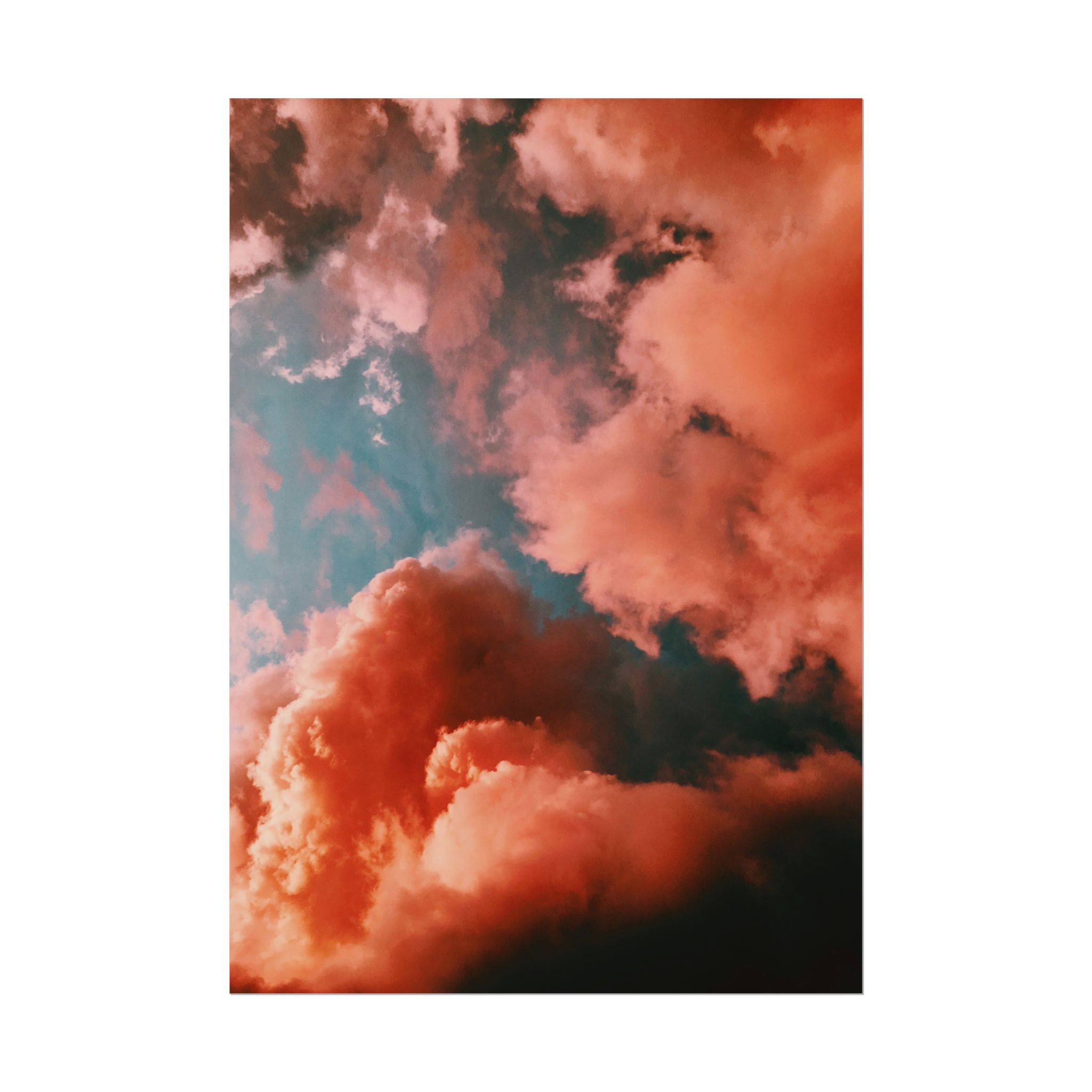 pinkish-cloud-sunset-poster-print-pink-wall-art-sunset-artwork-home-wall-decor-room-decoration-wall-hanging