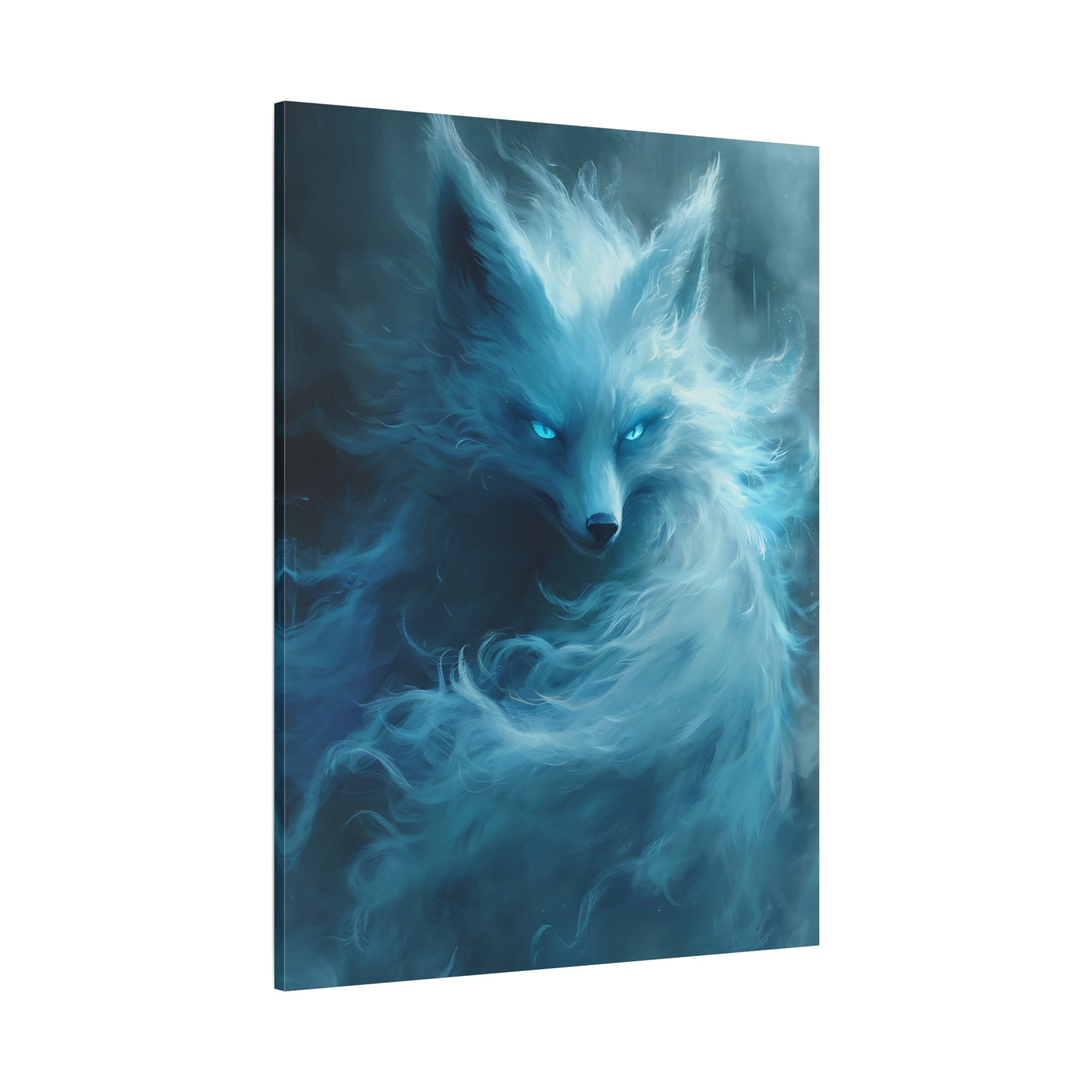 canvas-wall-art-white-snow-fox-fantasy-decor-wildlife-wall-art-home-decor-animal-lover-gift-nature-print-canvas-print-gift