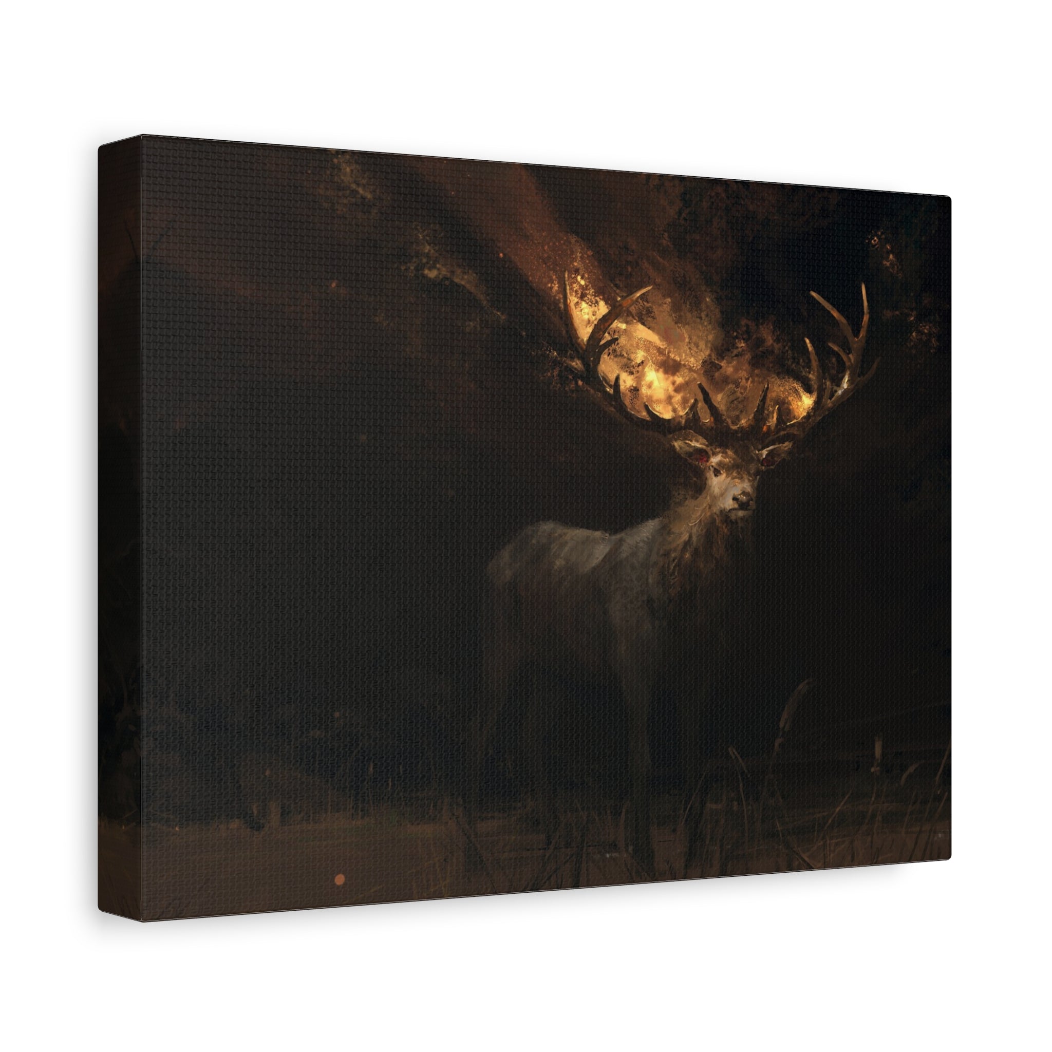 canvas-wall-art-decor-deer-fantasy-art-fire-stretched-canvas-unique-animal-print-matte-finish-home-wall-hanging-gift-for-natu