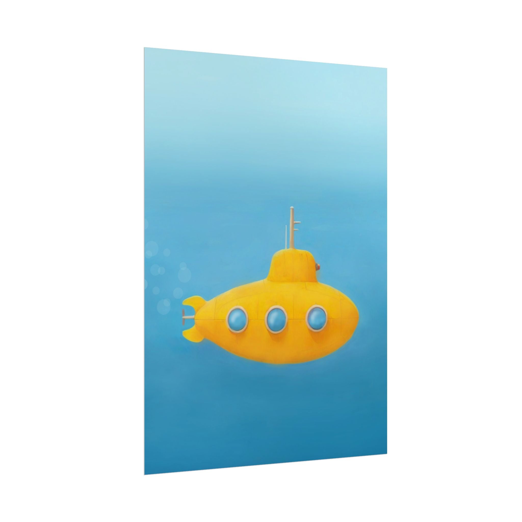 yellow-submarine-nursery-poster-art-fine-art-poster-wall-art-submarine-print-yellow-nursery-decor-gender-neutral-nursery