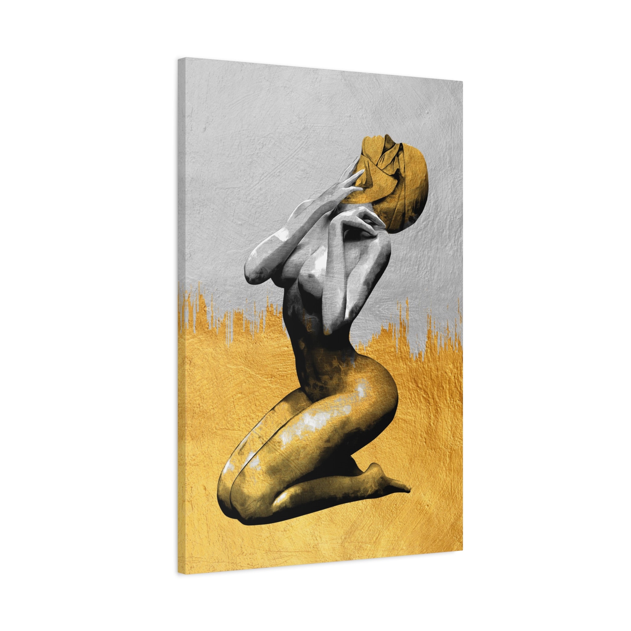 canvas-print-modern-art-nude-art-golden-decor-stretched-matte-canvas-wall-art-for-living-room-alternative-art-print-artwork