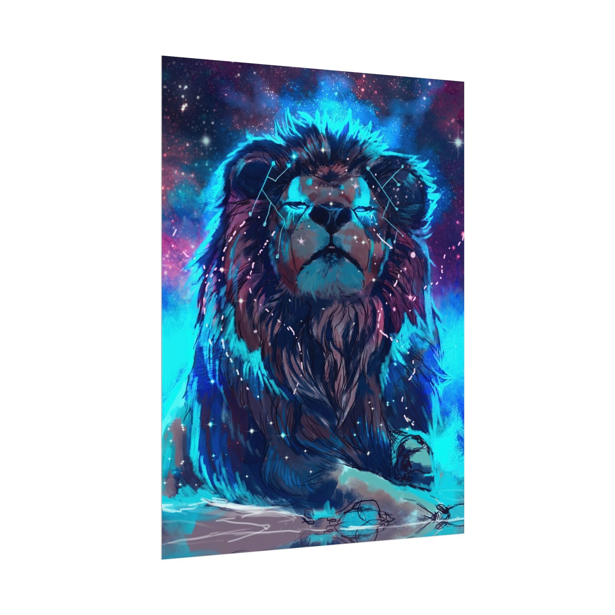 poster-print-lion-wall-art-fantasy-leon-living-room-decor-lion-wall-decor-lion-poster-jungle-animal-art-print-wildlife-safari