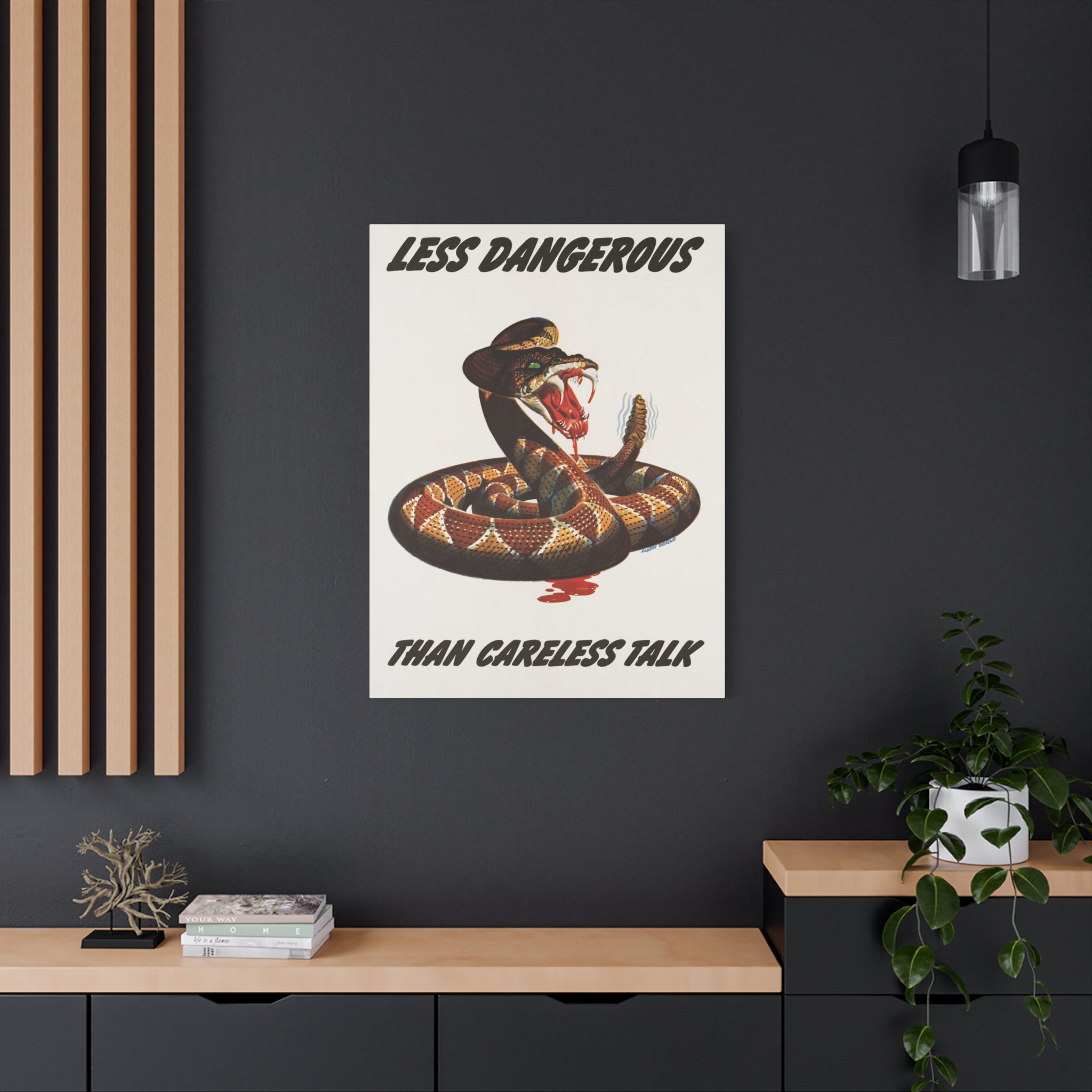 canvas-print-cobra-motivational-art-matte-finish-stretched-wall-art-less-dangerous-than-careless-talk-home-decor