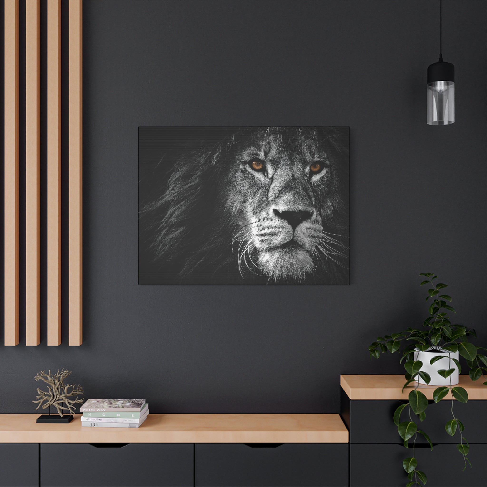canvas-print-lion-wall-art-black-and-white-living-room-decor-matte-stretched-lion-poster-jungle-animal-art-print-wildlife-saf