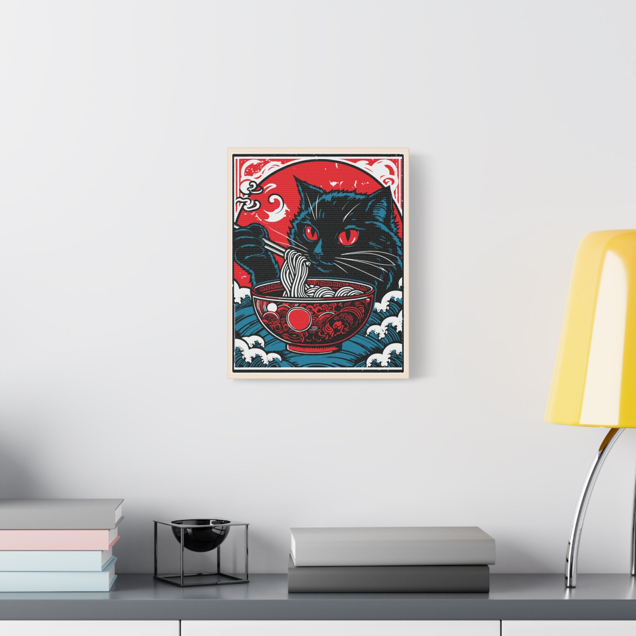 canvas-print-cat-eating-ramen-noodle-retro-japanese-decor-wall-art-living-room-decoration-matte-stretched-home-decor-cute