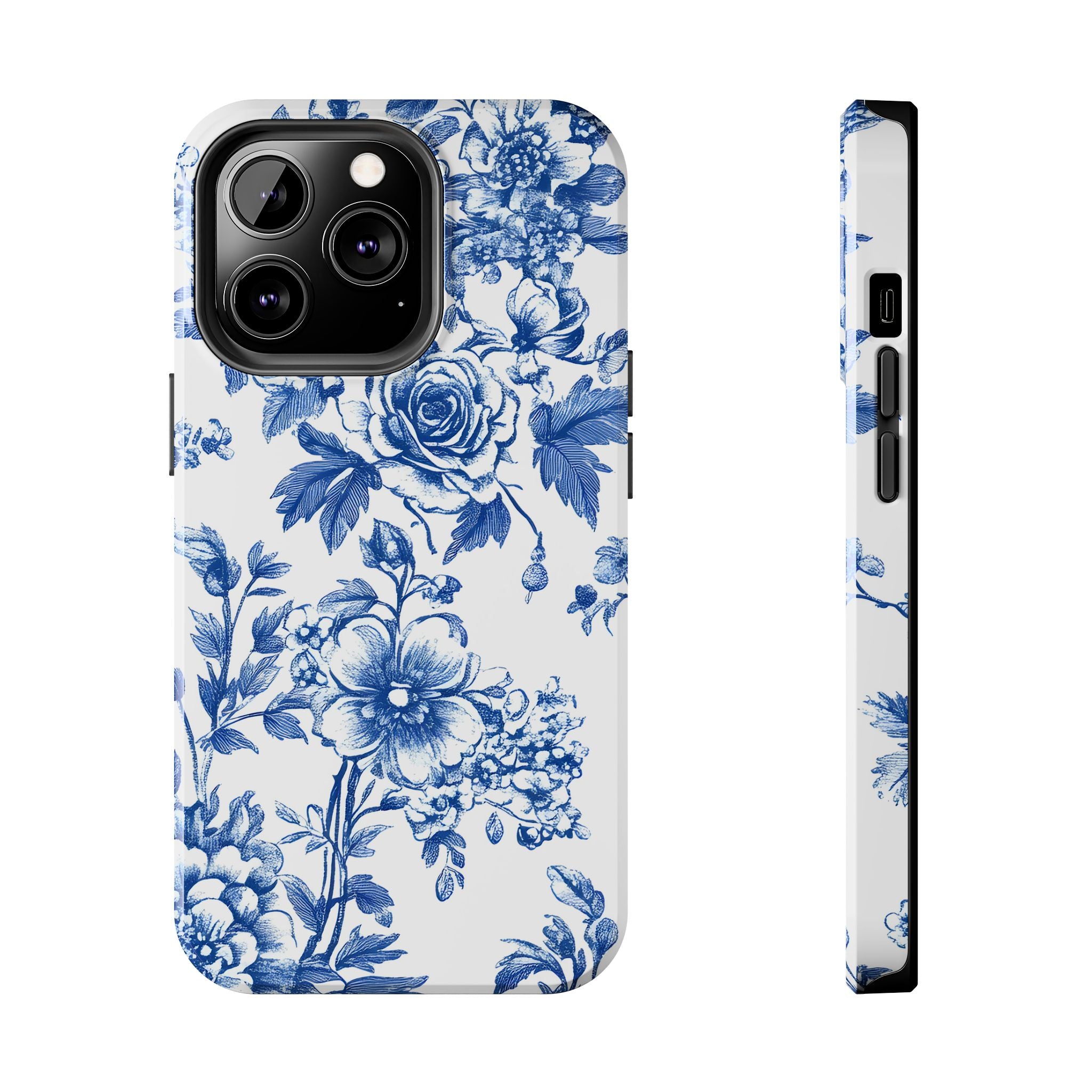 french-toile-floral-tough-iphone-case-blue-iphone-cover-protective-iphone-case-hard-shell-iphone-case-vintage-design-phone-ca